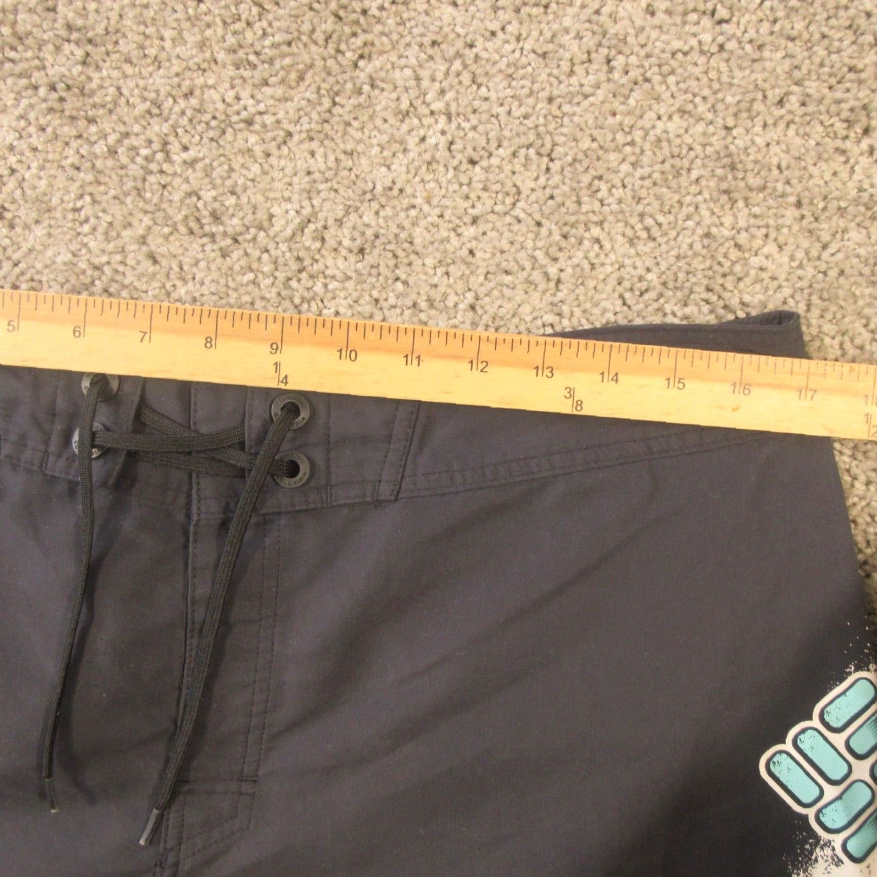 Vintage Columbia Board Shorts Mens 34 Black PFG Quick Dry Drawstring Pockets Surfing Size US 34 / EU 50 - 4 Thumbnail