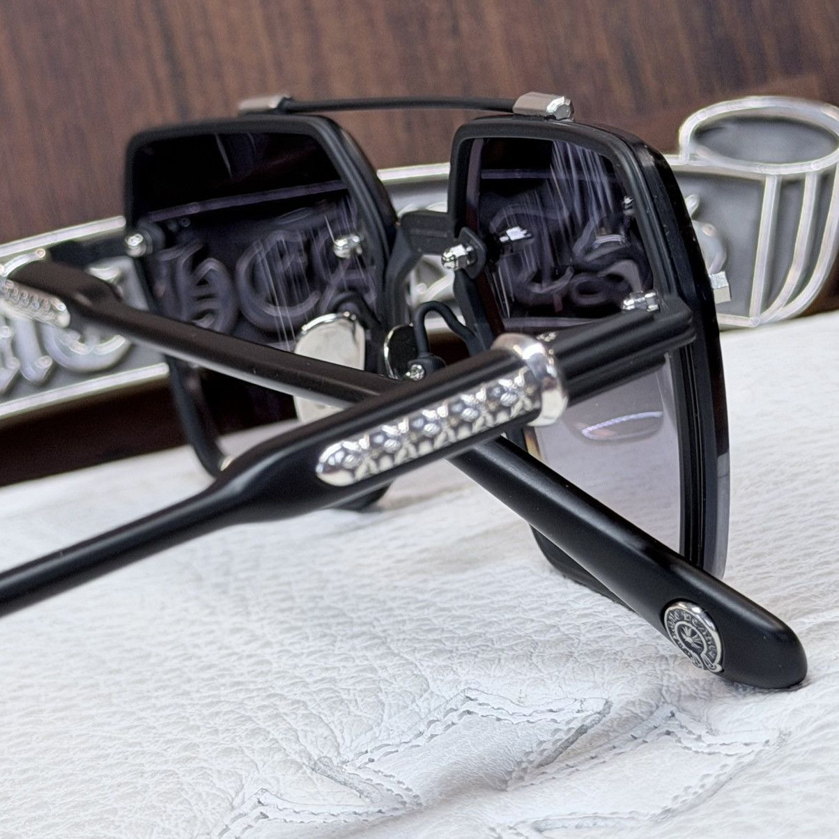 Chrome Hearts Chrome Hearts GITTERDUN 1/1 Sunglasses Size ONE SIZE - 16 Thumbnail
