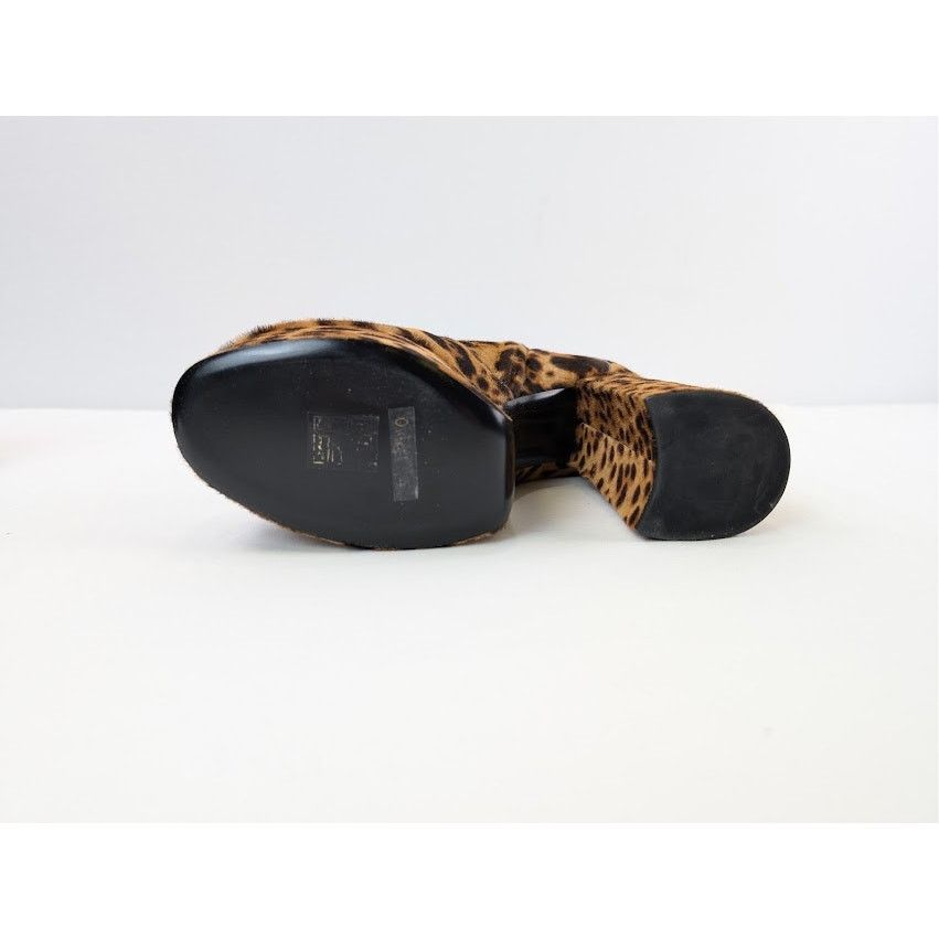 Saint Laurent Paris o1rshd1 Billy Pony Boots in Brown Leopard Size US 10 / IT 40 - 12 Thumbnail