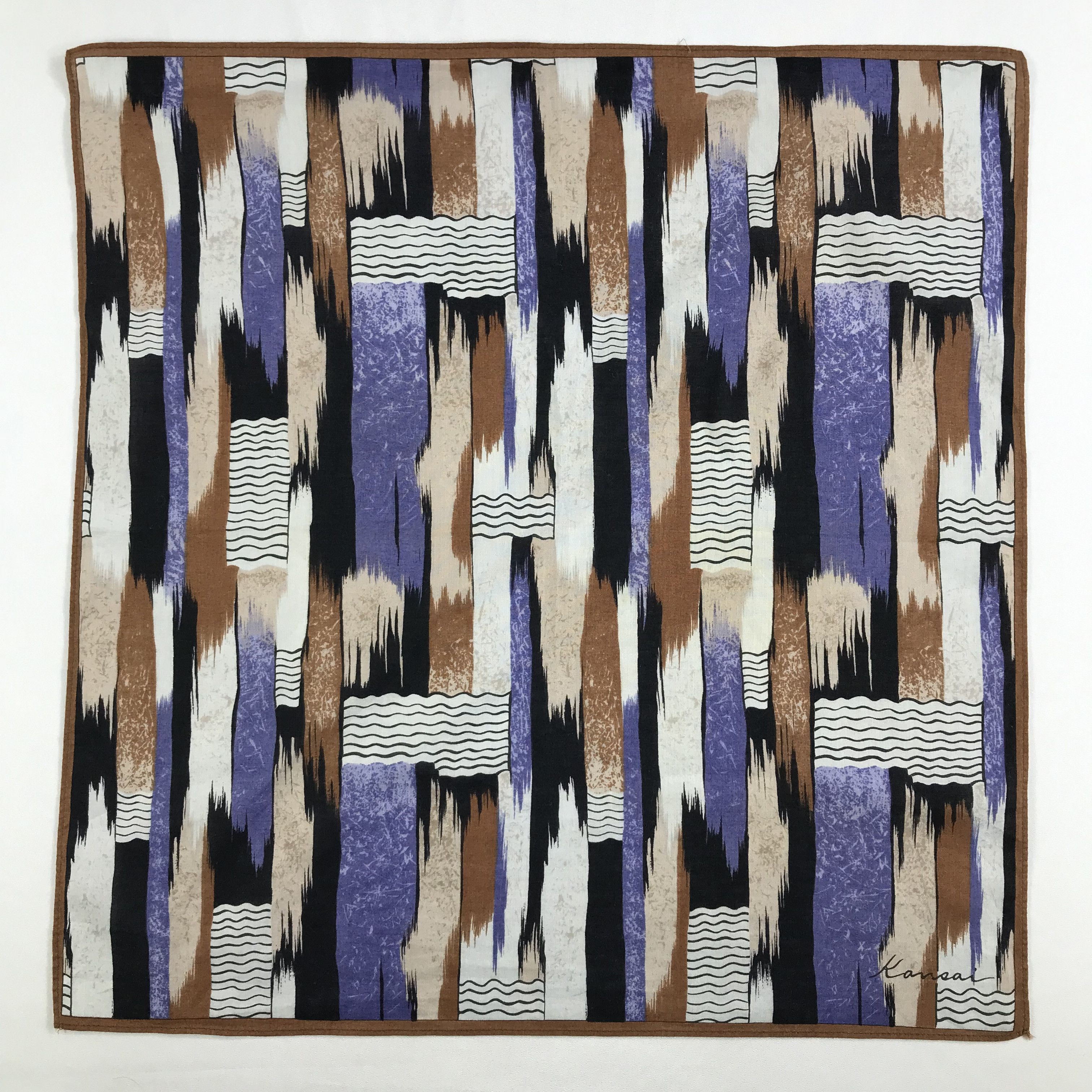 Kansai Yamamoto × Vintage Kansai Bandana / Handkerchief / Neckerchief - S2596 Size ONE SIZE - 1 Thumbnail