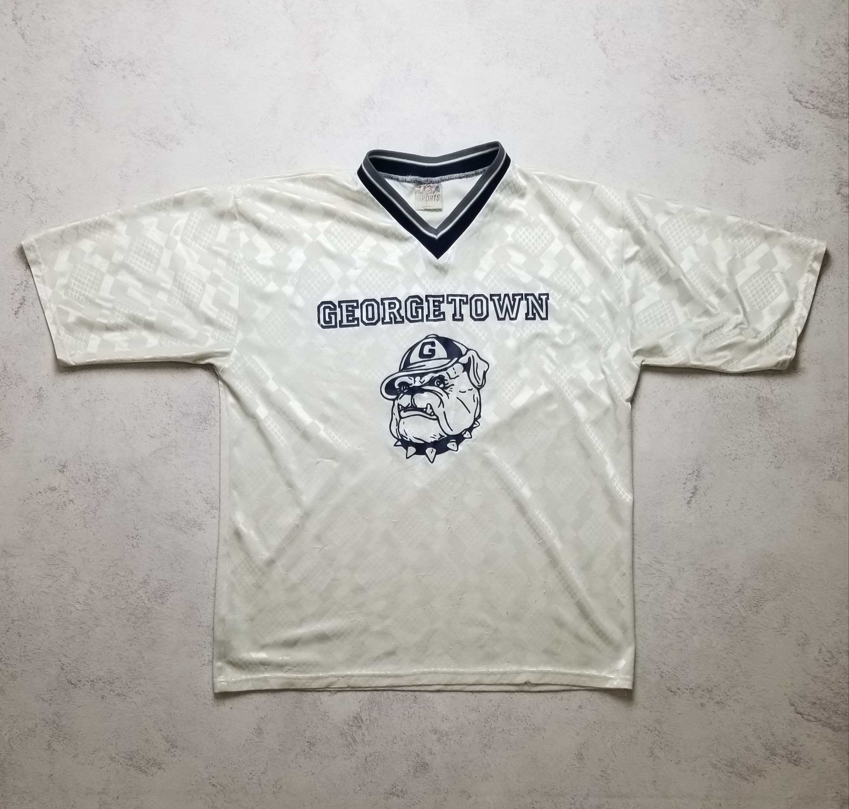 Other UK Vintage Georgetown Hoyas Jersey Shirt Bulldog Logo Size US M / EU 48-50 / 2 - 1 Thumbnail