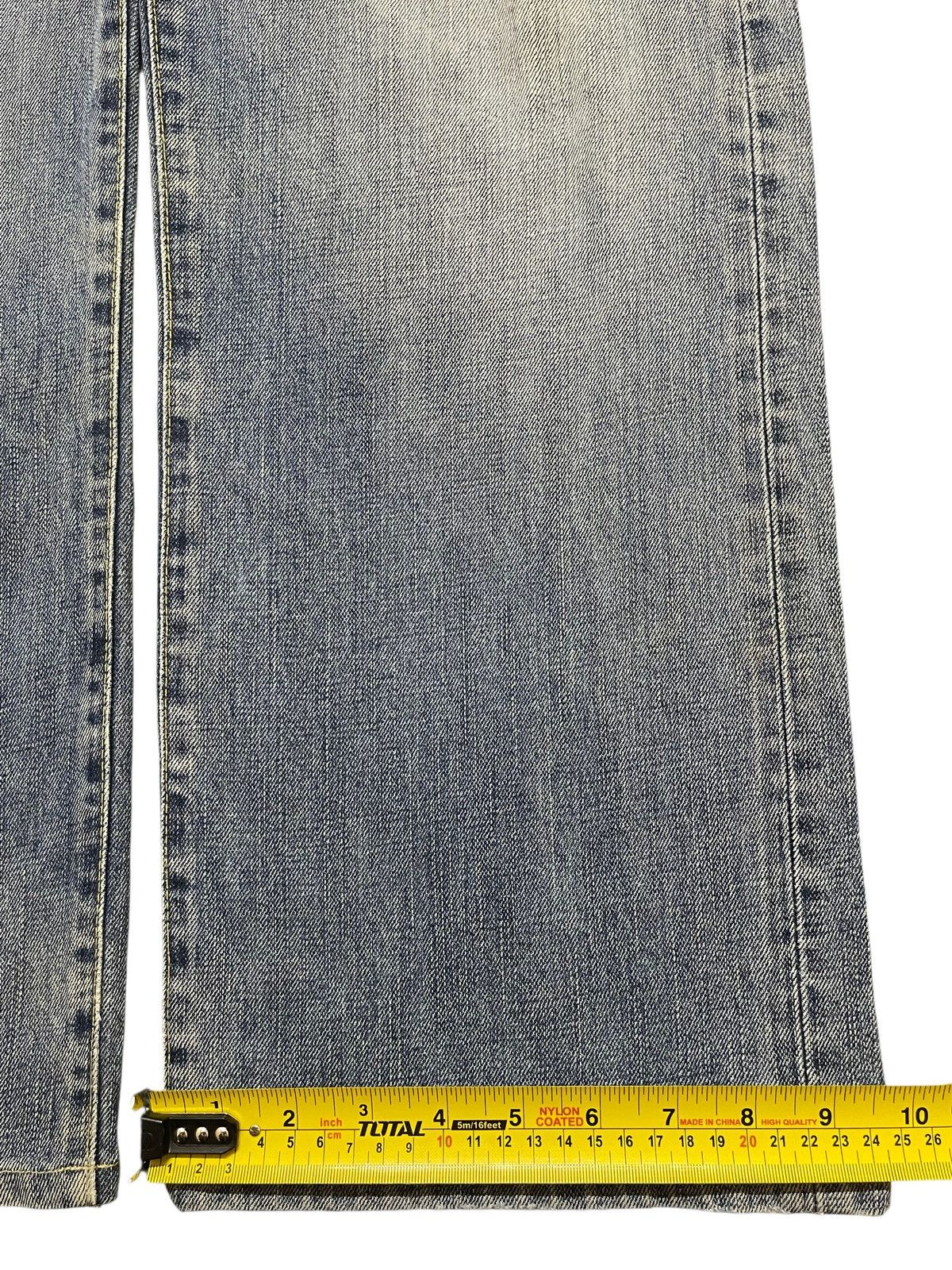 Uniqlo Vintage Japanese Uniqlo Blue Faded Wash Distressed Baggy Size US 34 / EU 50 - 17 Thumbnail