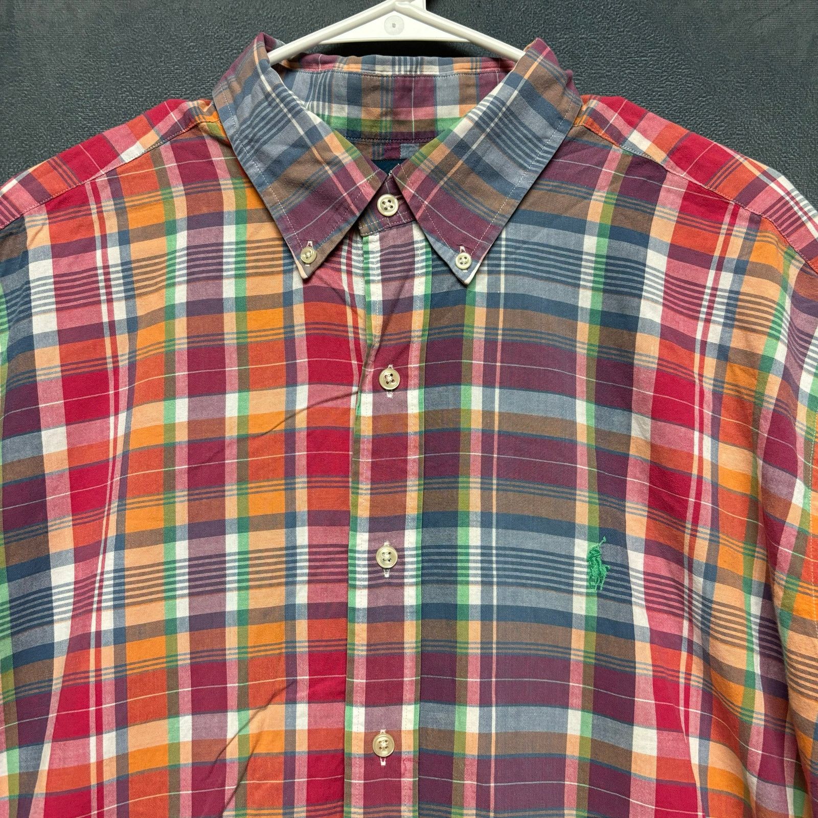 Ralph Lauren Vintage Ralph Lauren Plaid Shirt Blake 100% Cotton Mens XL Size US XL / EU 56 / 4 - 4 Thumbnail