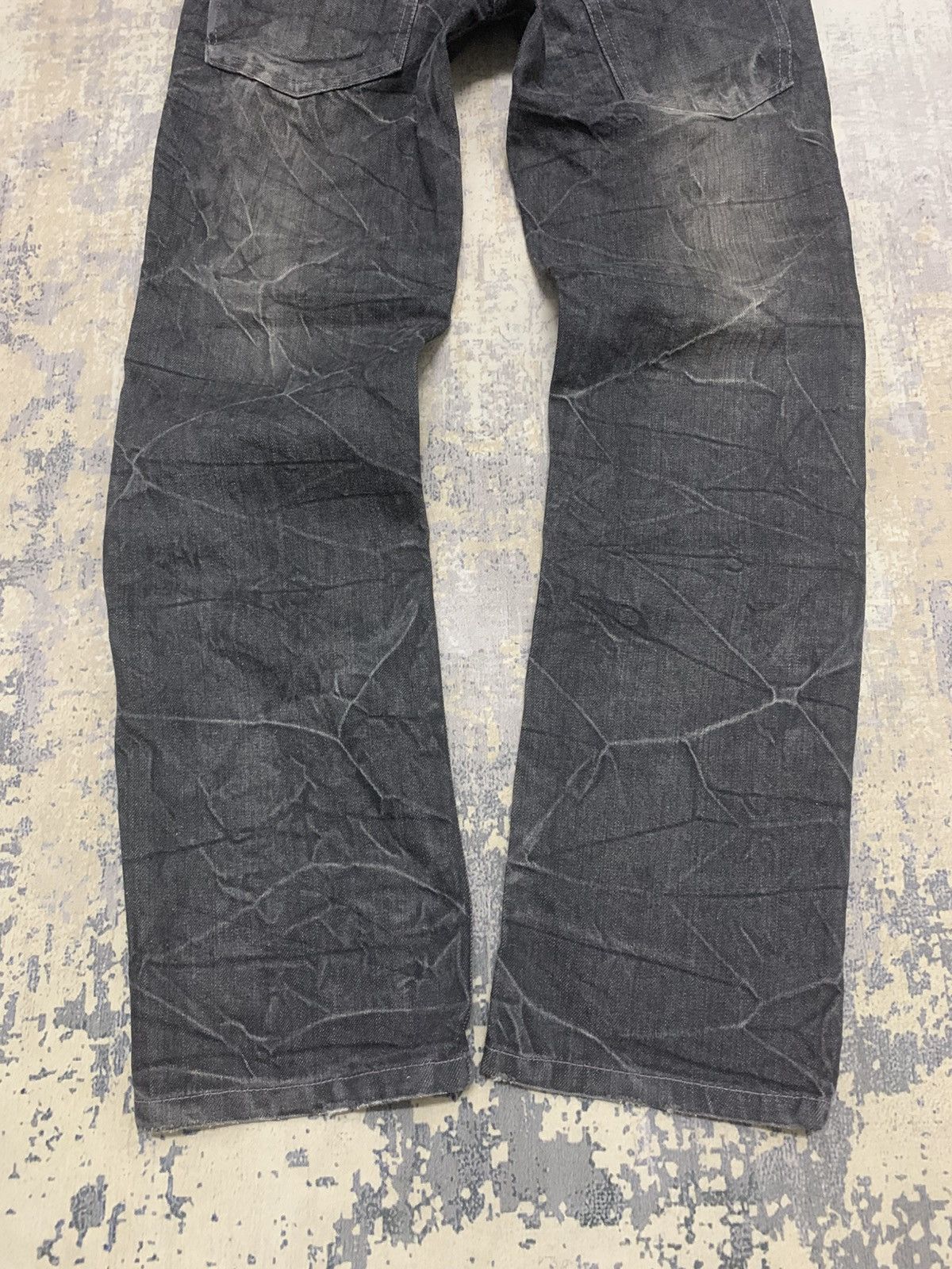 Japanese Brand Nylaus Harajuku Punk Y2K Crinkle Gimmick Pants Size US 30 / EU 46 - 9 Thumbnail
