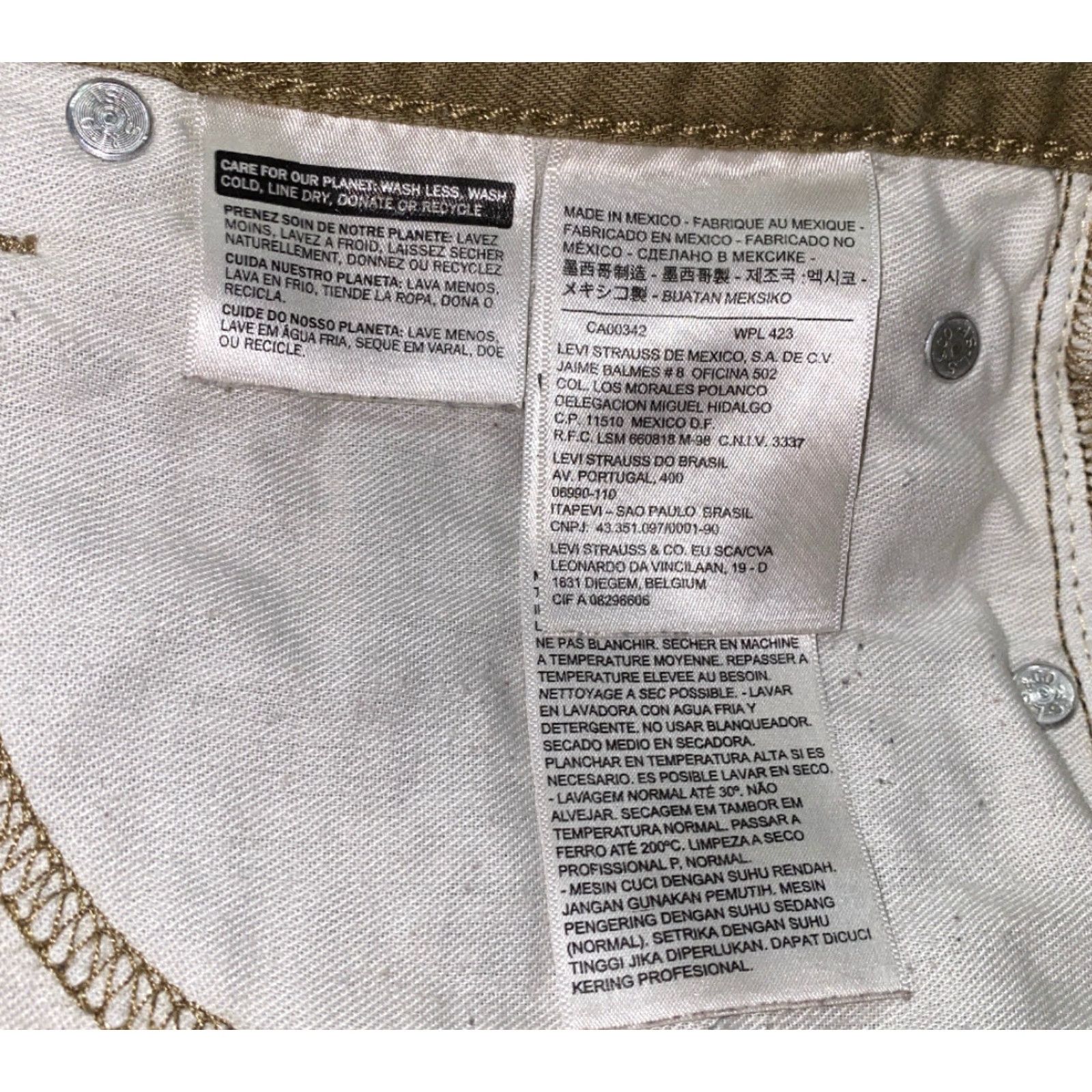 Levi's Levi’s Mens Casual Pants Brown Zip Fly 33 X 31 31 Inseam Flat Front Regular Size 33 Regular Mens Brown Levi’s Pants Size US 33 - 6 Thumbnail