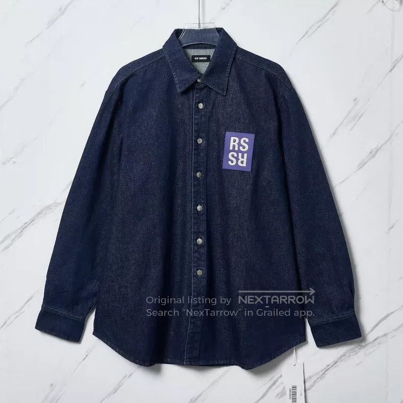 Raf Simons Raf Simons Unisex denim logo shirt Size US S / EU 44-46 / 1 - 1 Thumbnail