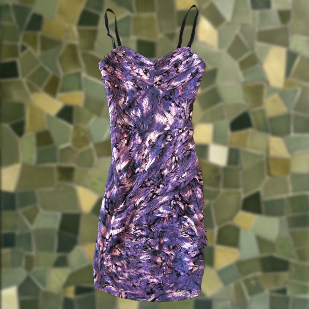 Guess GUESS Dress 100% Rayon Stretch Purple Pink Bodycon Slip XS Womens Size XS / US 0-2 / IT 36-38 - 1 Thumbnail