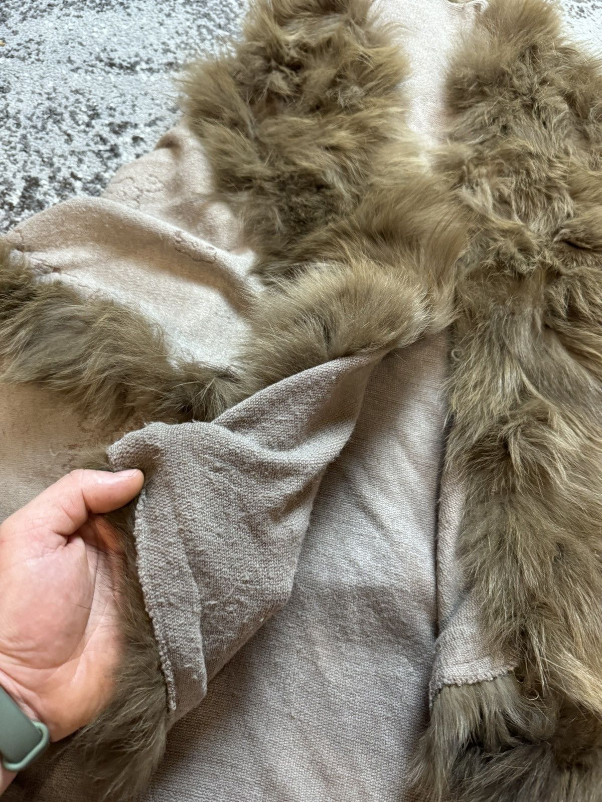 If Six Was Nine × Vintage Vintage Y2K Fuzzy Fur Opium Poncho Avantgarde Mid Jacket Size US M / EU 48-50 / 2 - 3 Thumbnail