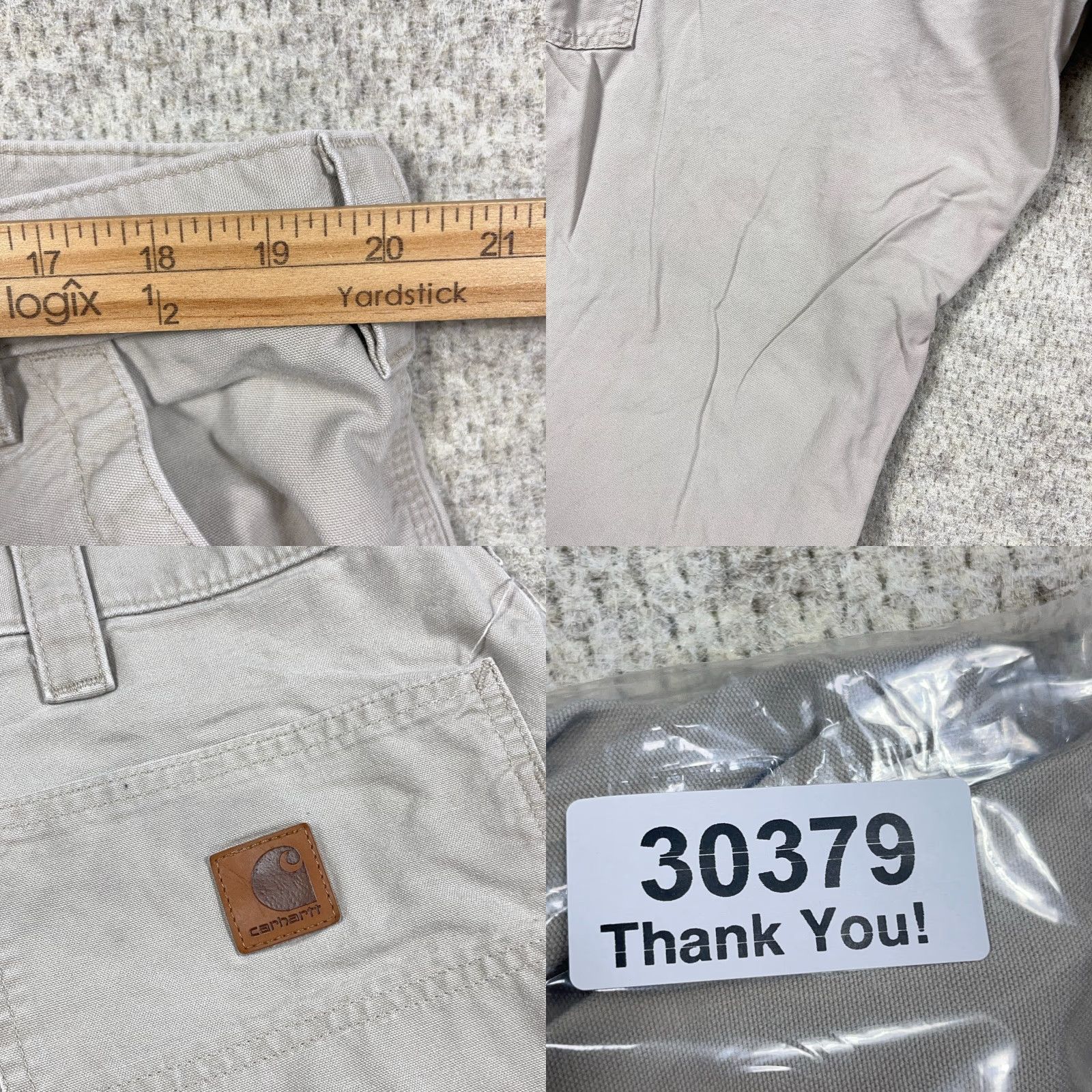 Carhartt VINTAGE Carhartt Pants Men 42x30 Carpenter JeansDungaree Work Wear B151 VTG Y2K Brown Beige Canvas 5-Pocket Casual Workwear Mens Size US 42 / EU 58 - 9 Thumbnail