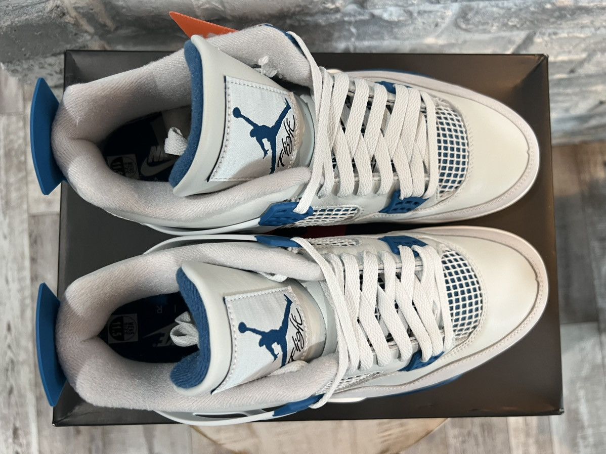 Jordan Brand × Nike Jordan 4 Retro Military Blue Size 11.5 FV5029-141 Size US 11.5 / EU 44-45 - 2 Thumbnail