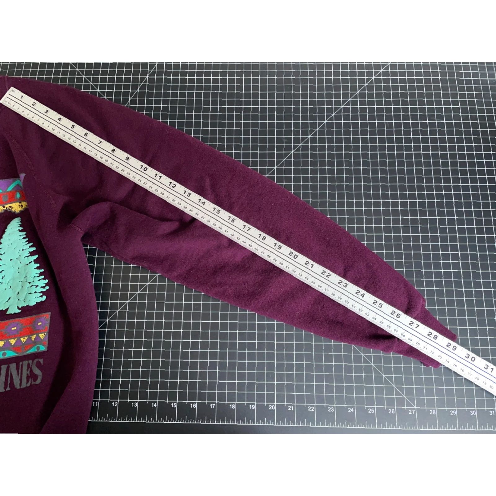 Hanes VINTAGE Hanes Sweatshirt 90s Michigan Festival of Pines Adult Medium Purple Cotton-Polyester Crew Neck Pullover Graphic Print Raglan Sleeve Men Mens Size US M / EU 48-50 / 2 - 7 Thumbnail