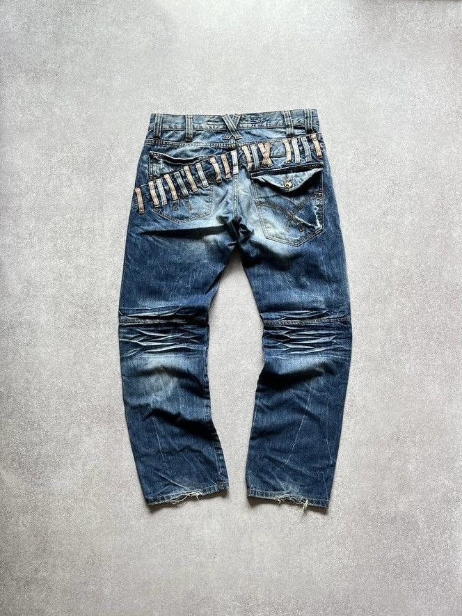 Japanese Brand × Vintage Vintage Avantgarde Belt Baggy Denim Y2K 33x32 Size US 32 / EU 48 - 2 Thumbnail