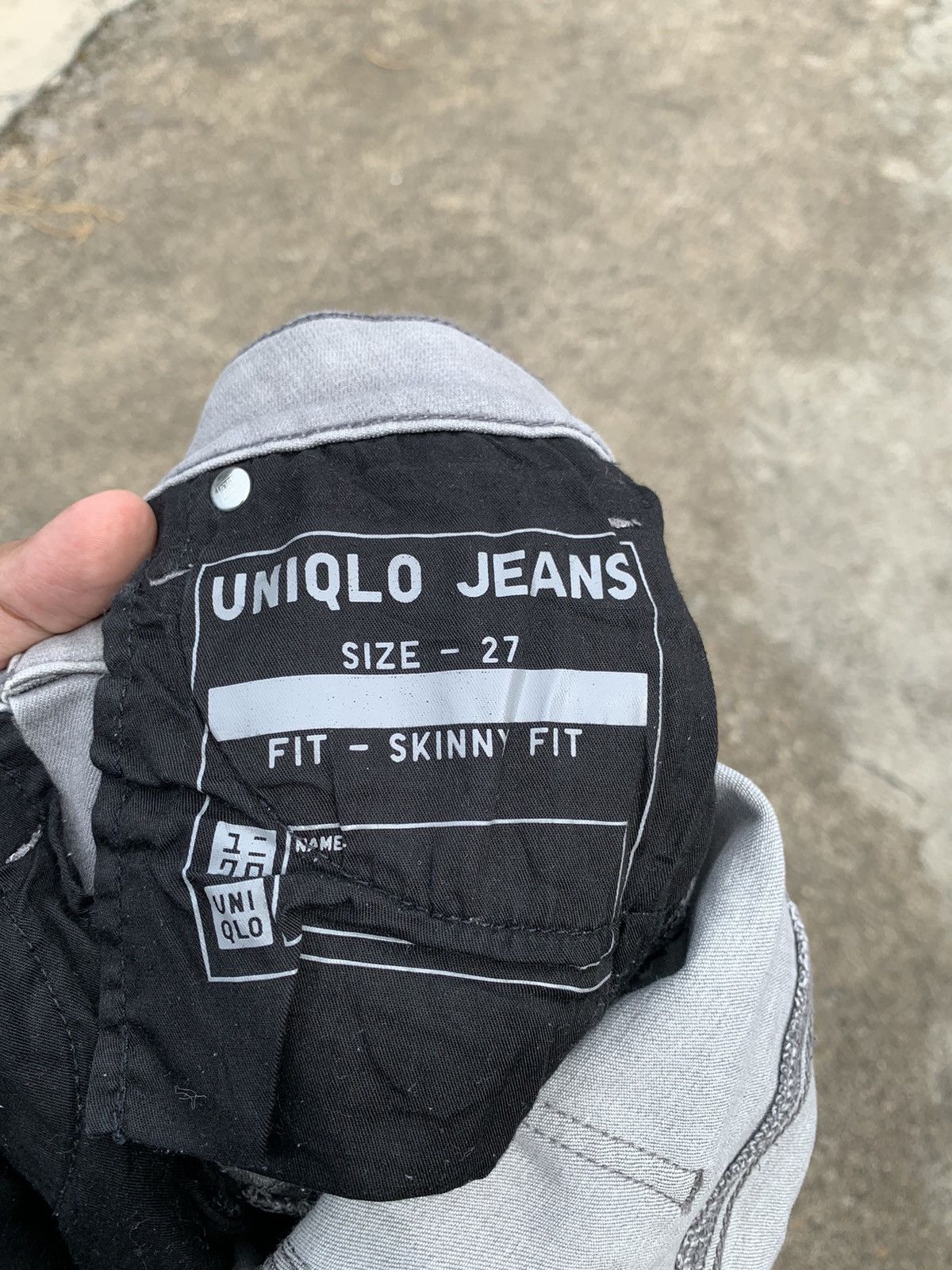 Japanese Brand Steals! Uniqlo Jeans Grey Denim Skinny Fit Size US 30 / EU 46 - 13 Thumbnail