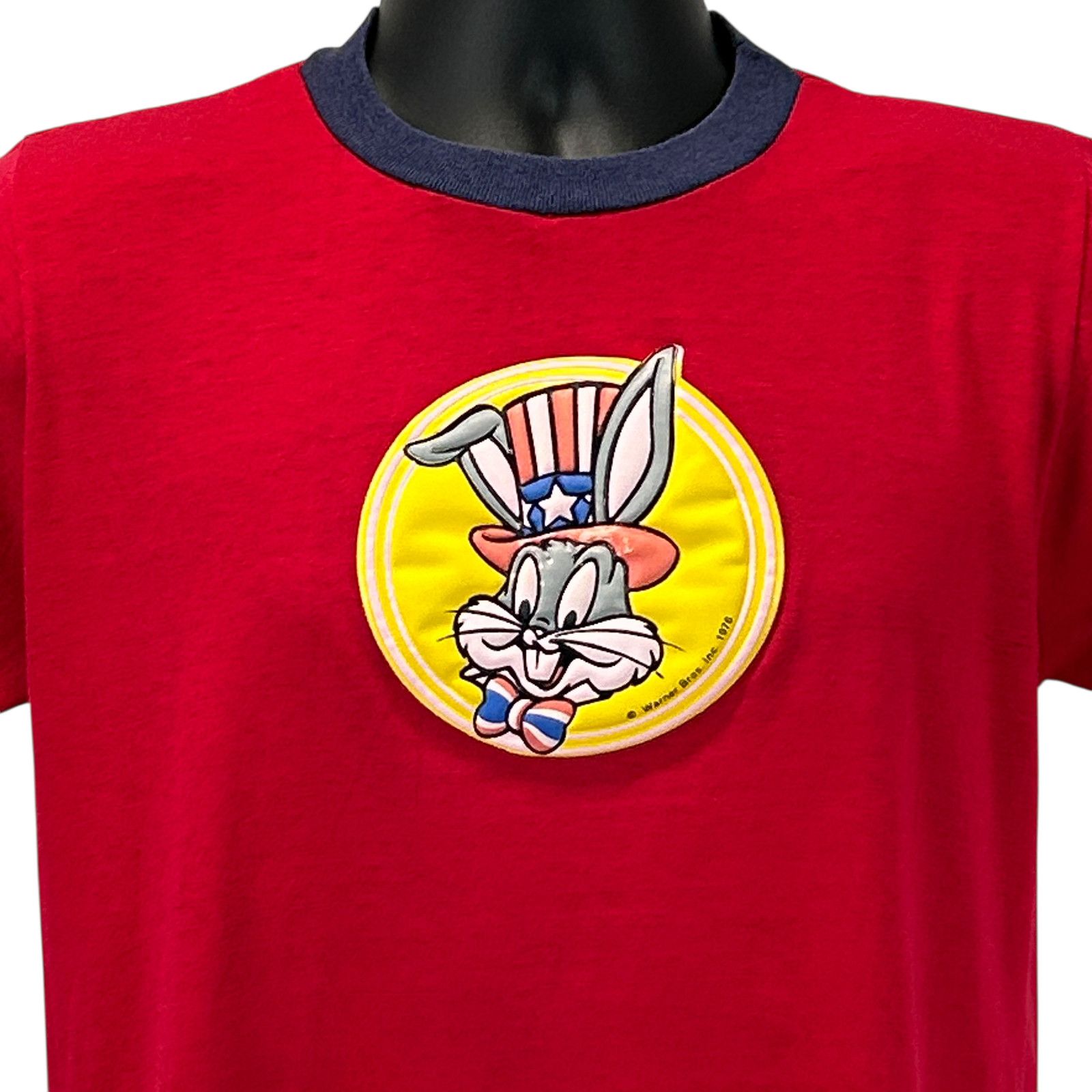 Vintage Vintage 70s Bugs Bunny USA T Shirt Patriotic M Medium Size US M / EU 48-50 / 2 - 1 Thumbnail
