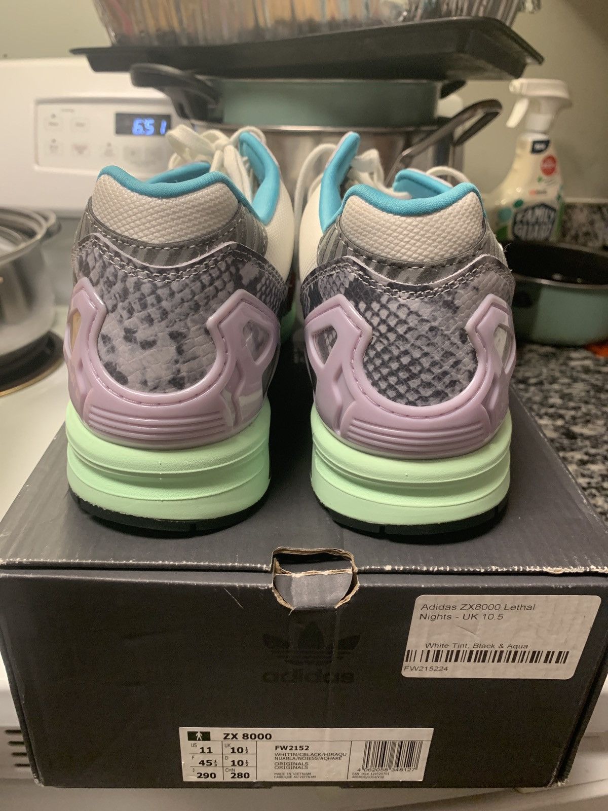 Adidas Adidas ZX 8000 leathal nights Size US 11 / EU 44 - 5 Thumbnail