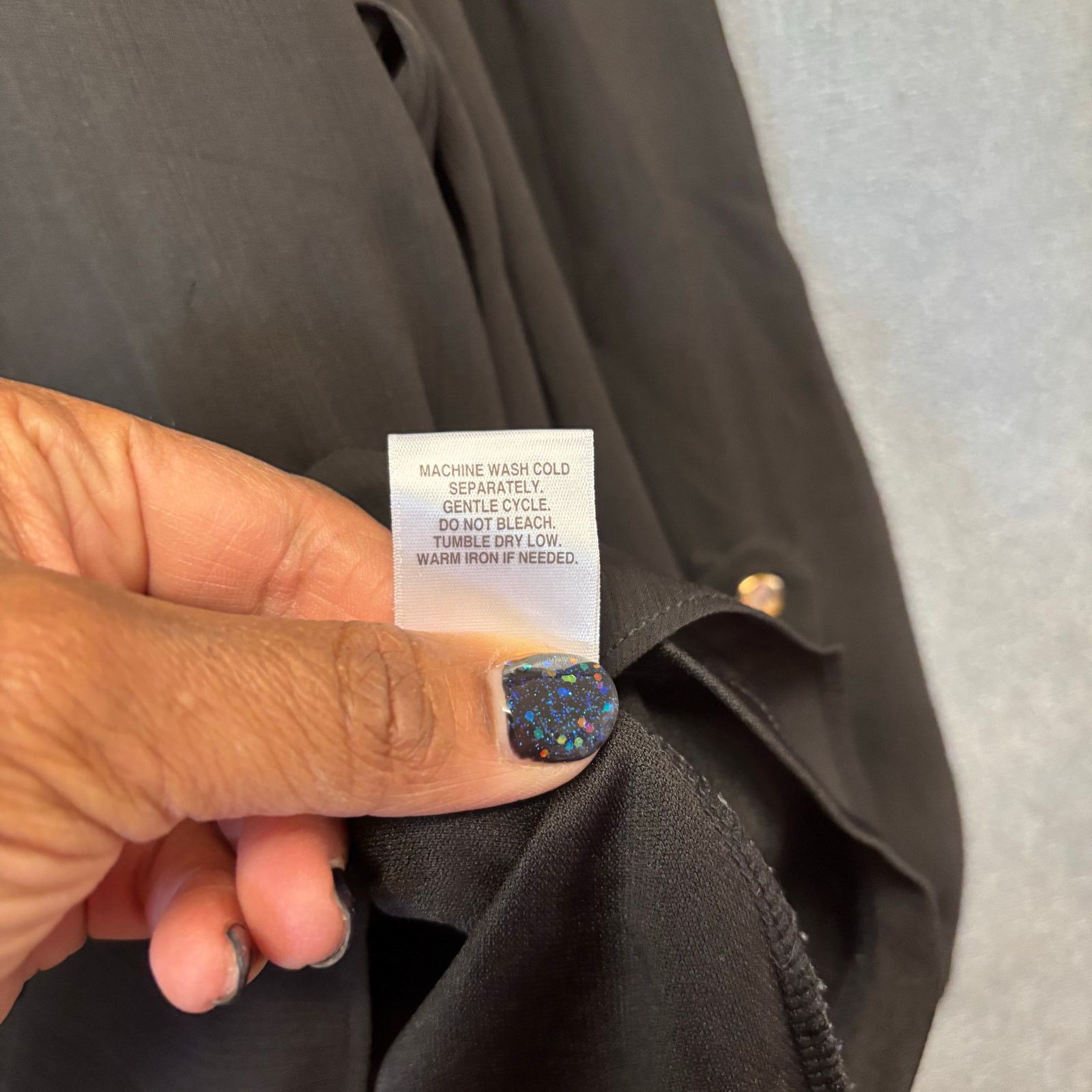 Other Roz & Ali Sheer Blouse Witch Goth Cocktail Office 3/4 Sleeve Size XL / US 12-14 / IT 48-50 - 4 Thumbnail