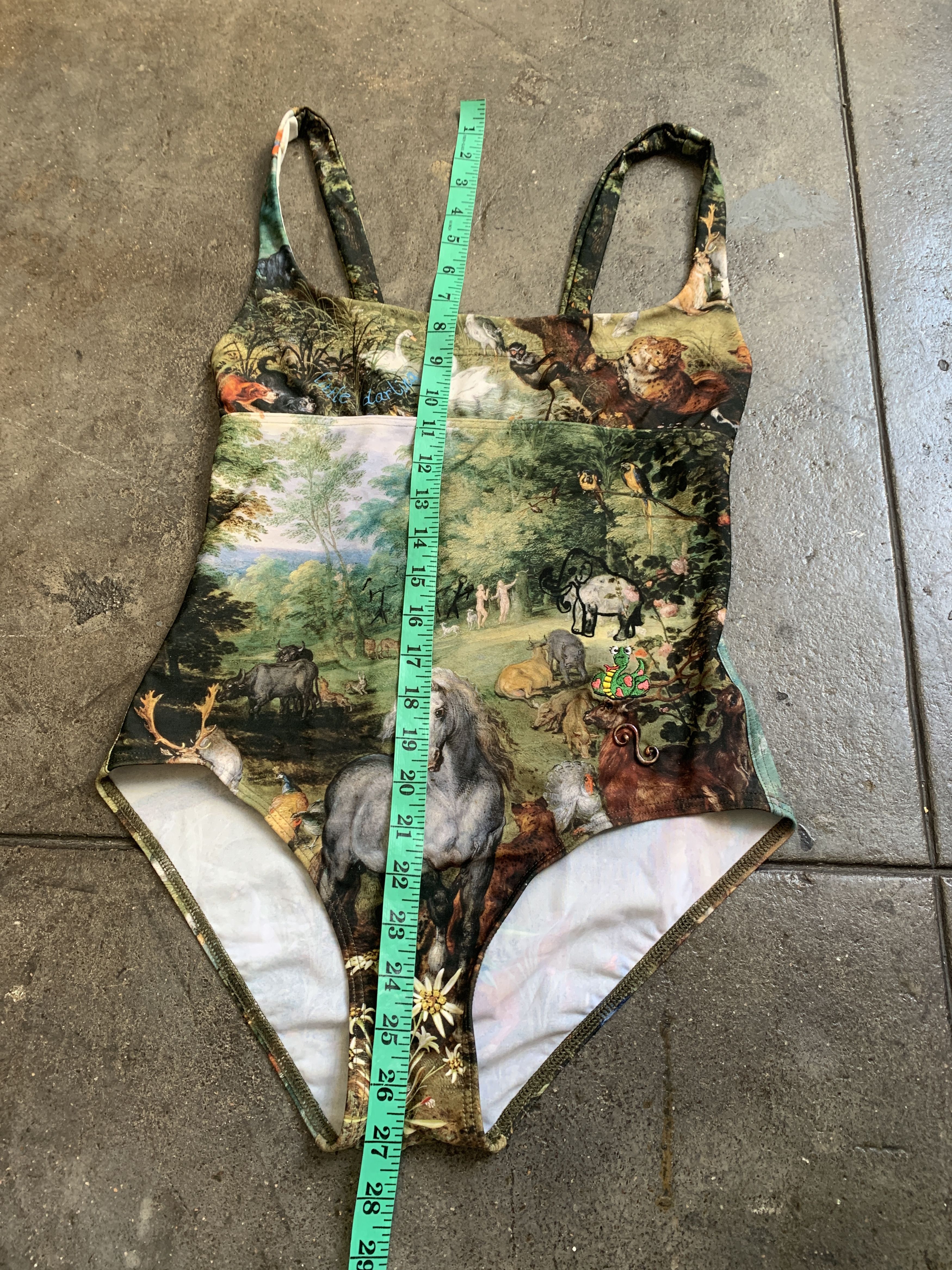 Vivienne Westwood NWT 530$ Andreas Kronthaler painting 1 piece Swim Suit Size ONE SIZE - 2 Thumbnail