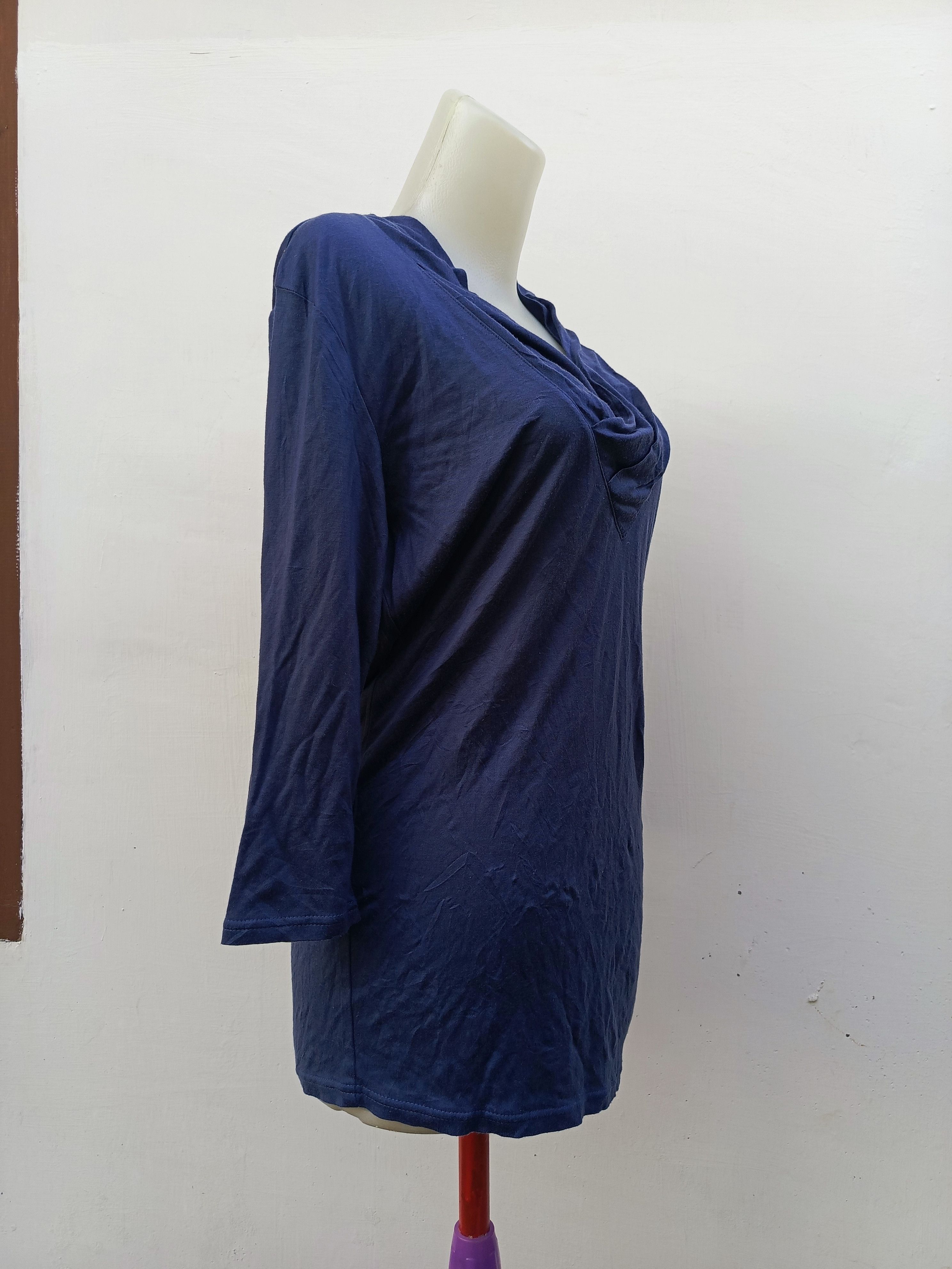 5351 POUR LES FEMMES 5351 Pour Les Hommes Women Cowl Neck Blouse Draped Size M / US 6-8 / IT 42-44 - 3 Thumbnail