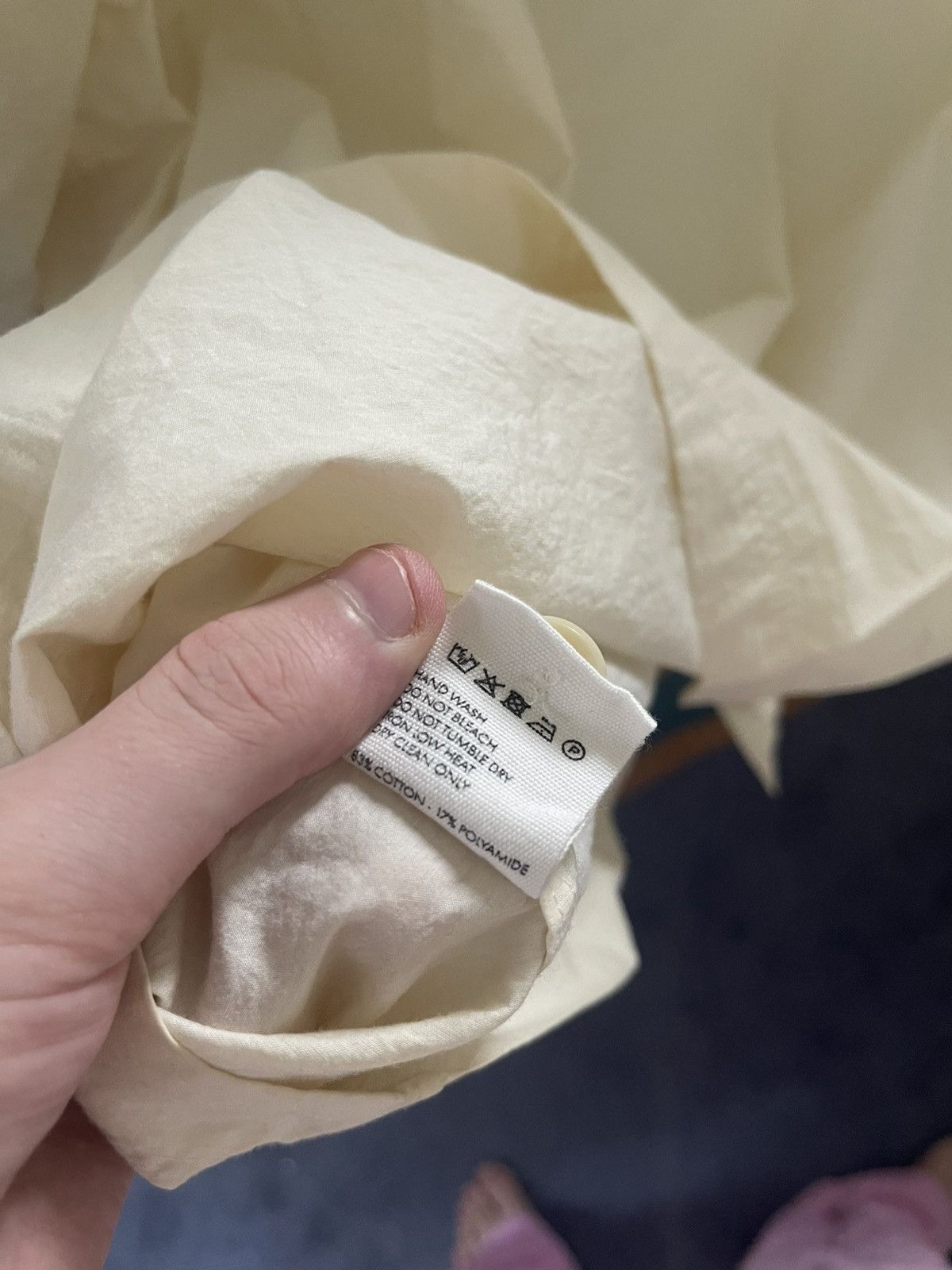 Jacquemus La Chemise Moisson Chair Button Up Shirt Off White Size US M / EU 48-50 / 2 - 9 Thumbnail