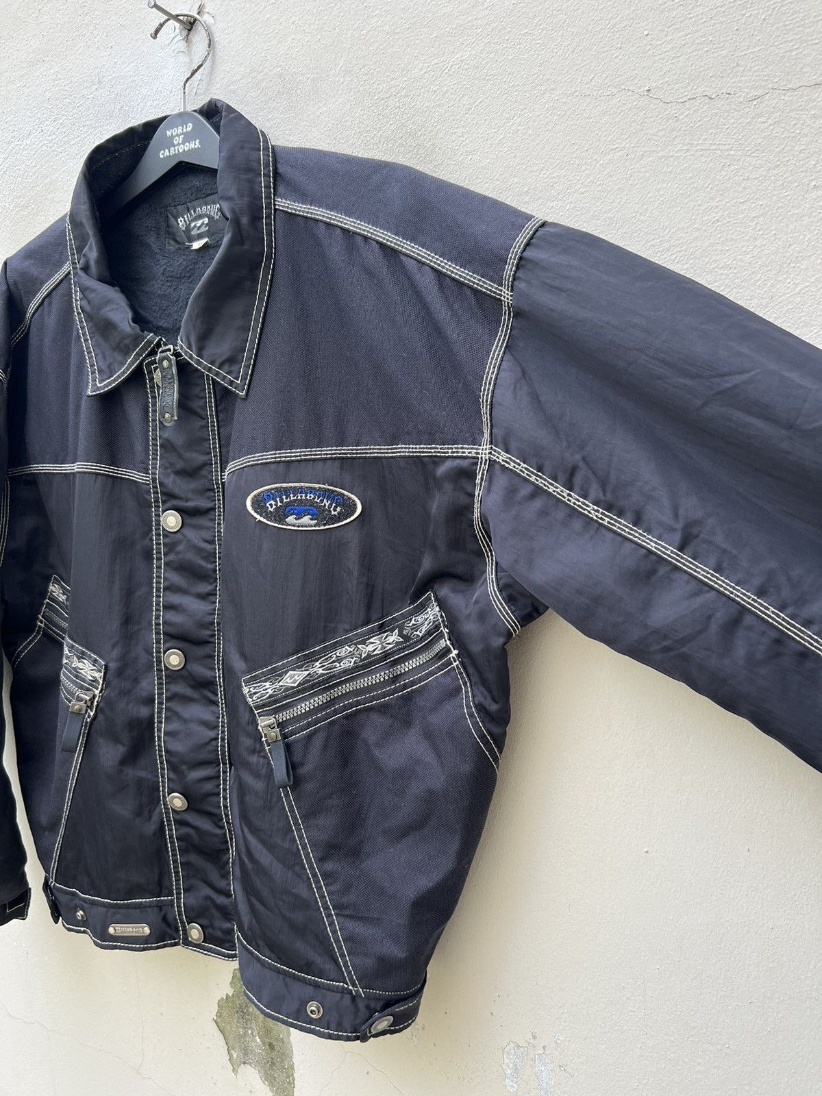 Billabong × Vintage Vintage 90s Billabong Hybrid Bomber Lined Jacket Size US M / EU 48-50 / 2 - 9 Thumbnail