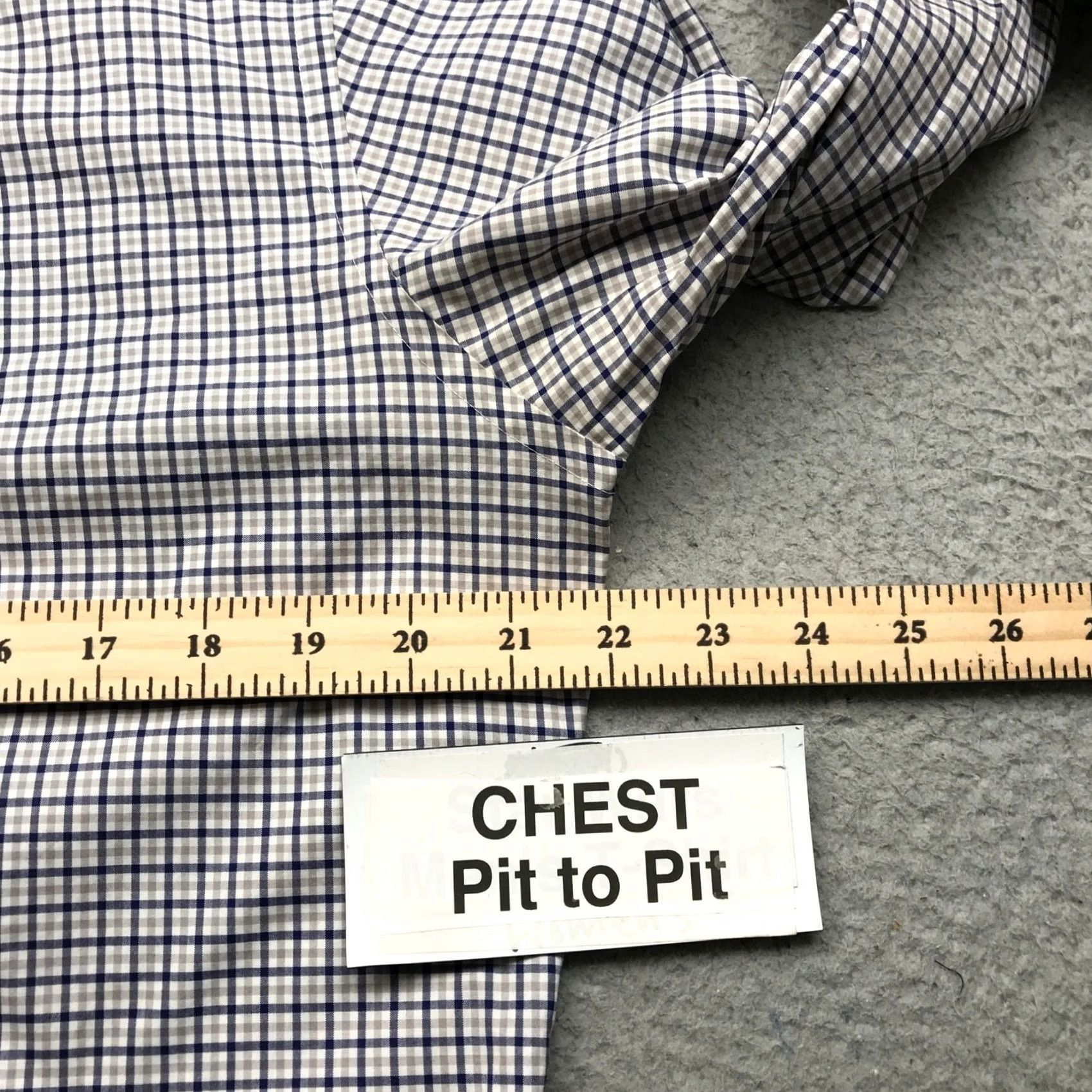 Vintage Hawes & Curtis Shirt Mens M Gray Button-Up Slim Fit Gingham Check Long Sleeve Casual Vintage: No, Regular; Collared, Button-Down, Cotton Size US M / EU 48-50 / 2 - 5 Thumbnail
