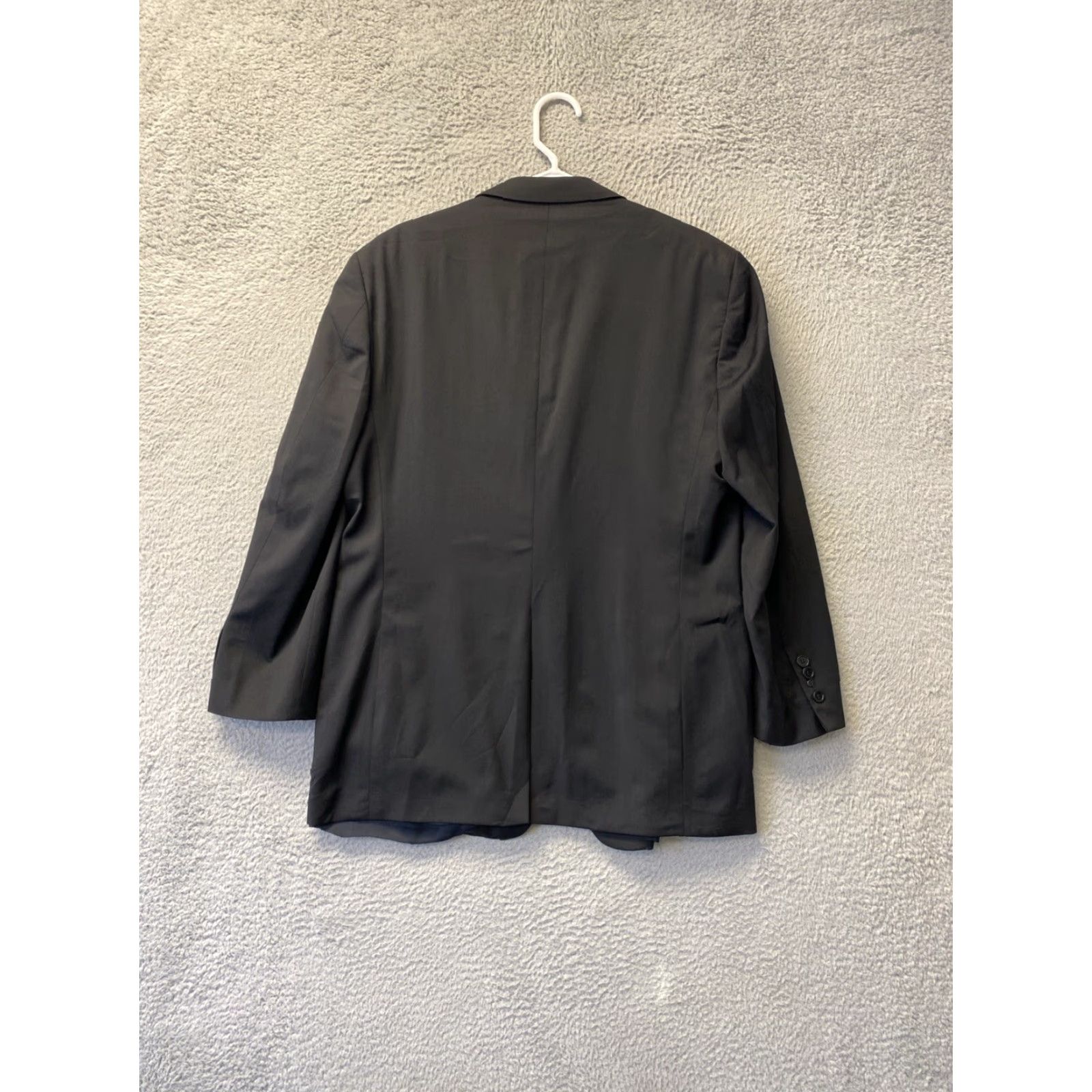 Brooks Brothers Brooks Brothers Blazer Men’s 41R Black Wool Two-Button Single-Breasted Notch Lapel Regular Jacket/Coat Size 42R - 6 Thumbnail