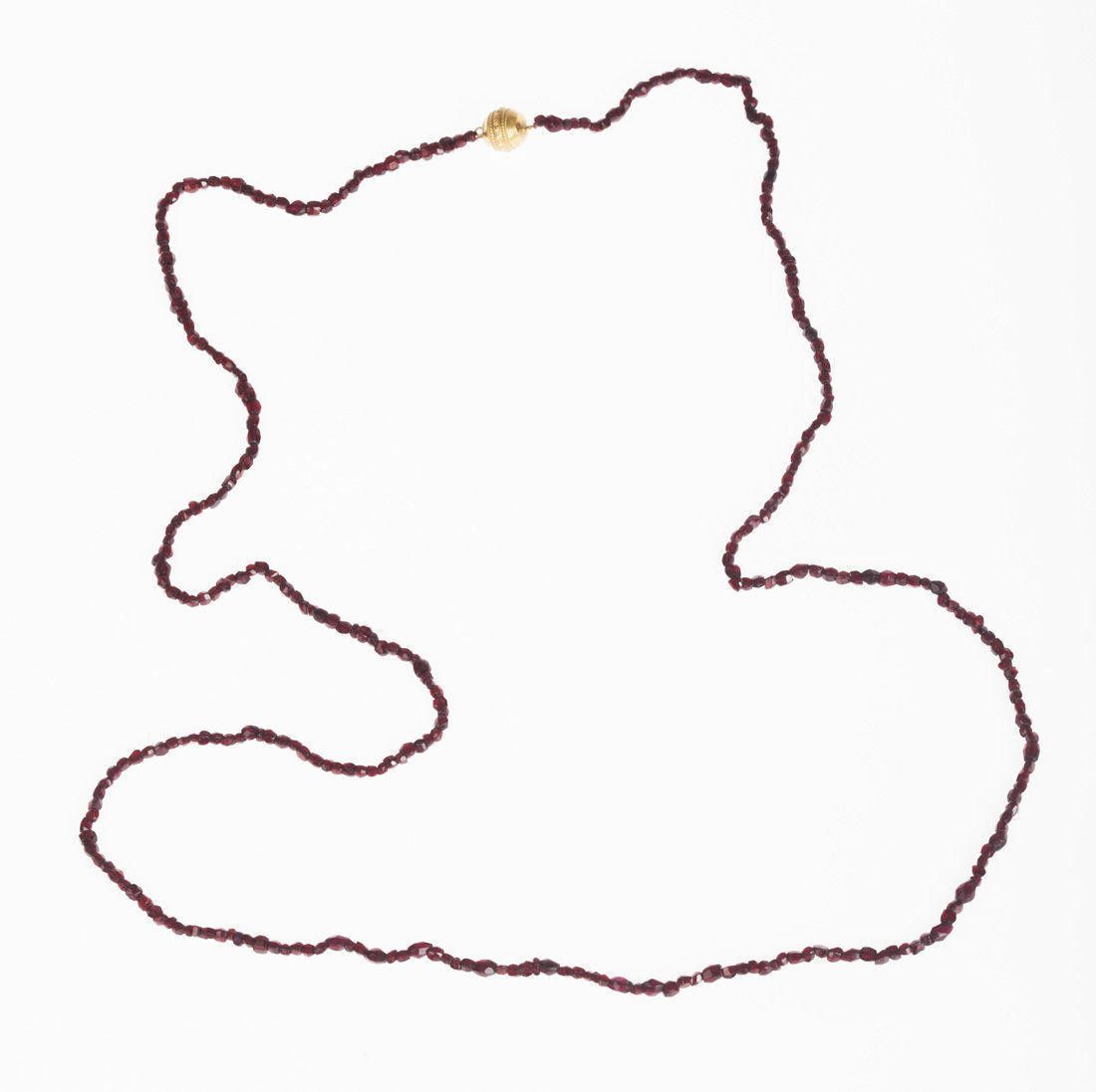 Designer Bohemian Red Garnet Rose Cut Bead Necklace Size ONE SIZE - 1 Thumbnail