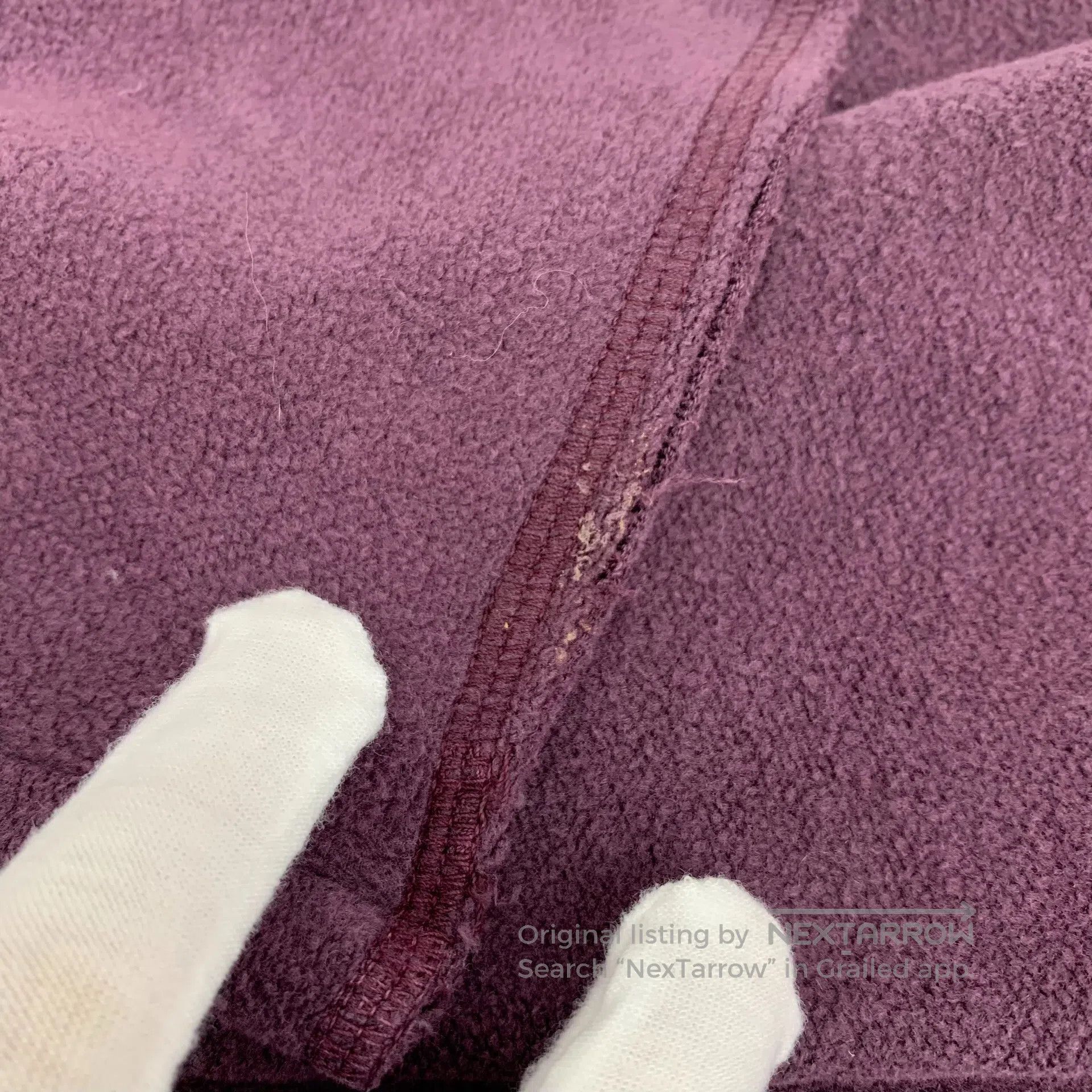 Stussy Stussy Dark Purple Logo Letter Embroidered Cotton Half Hig Size US S / EU 44-46 / 1 - 9 Thumbnail