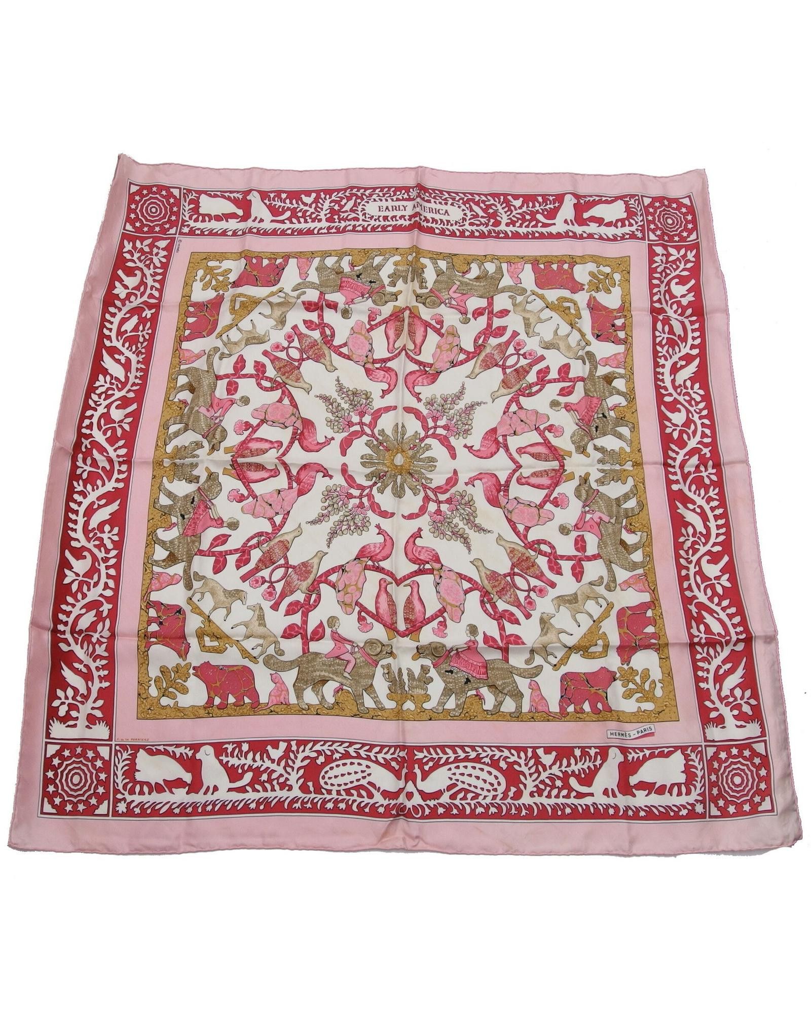 image of Iconic Hermes Carre 90 Silk Scarf, Women's