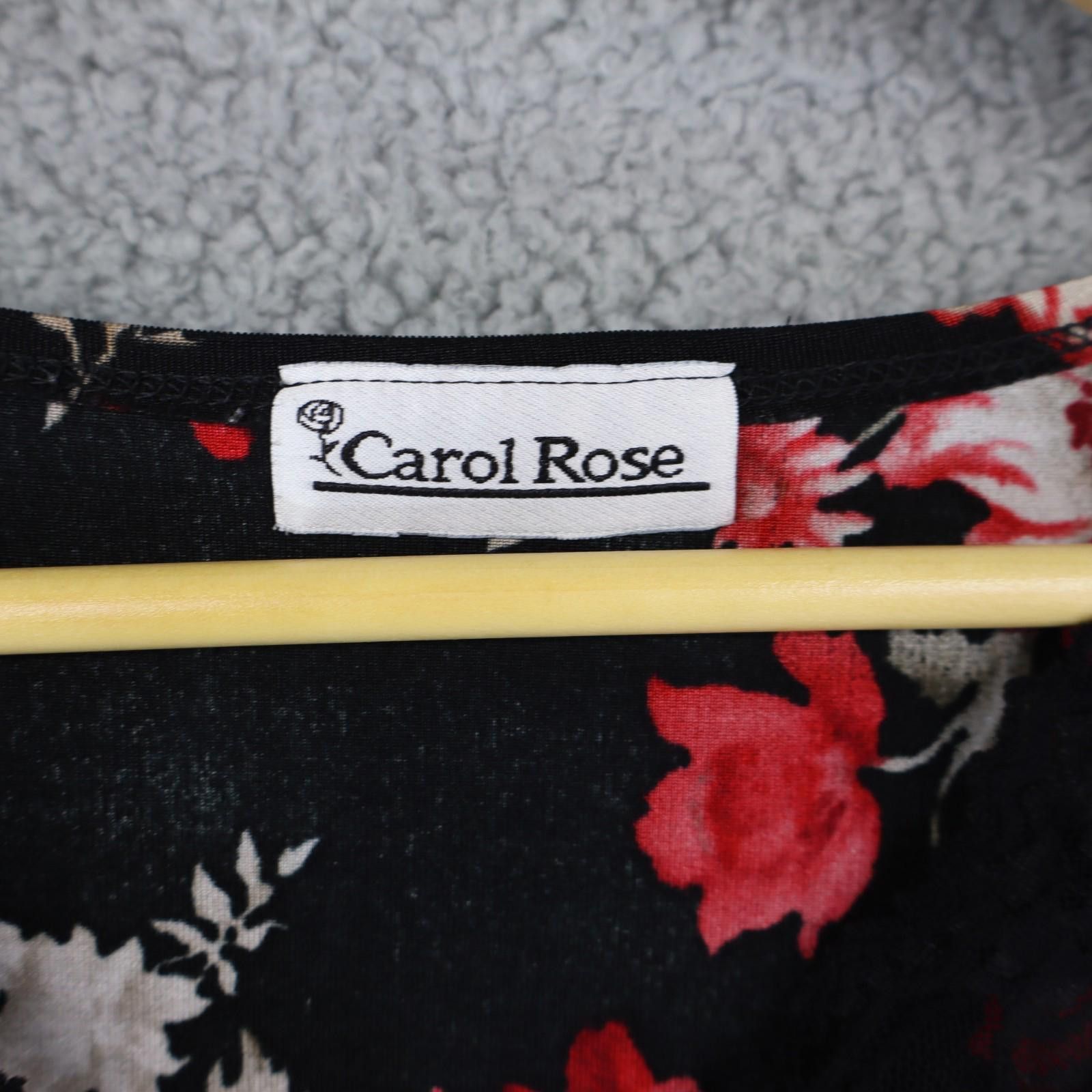 GIAN CARLO ROSSI Carol Rose 90s Blouse Large Made USA Floral Romantic Goth Size L / US 10 / IT 46 - 2 Thumbnail