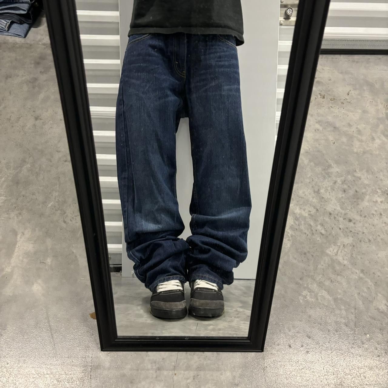 Levi's × Vintage Crazy Vintage Y2K/2000s Baggy Dark Wash Levi’s Grunge Denim Jeans! Size US 34 / EU 50 - 1 Thumbnail