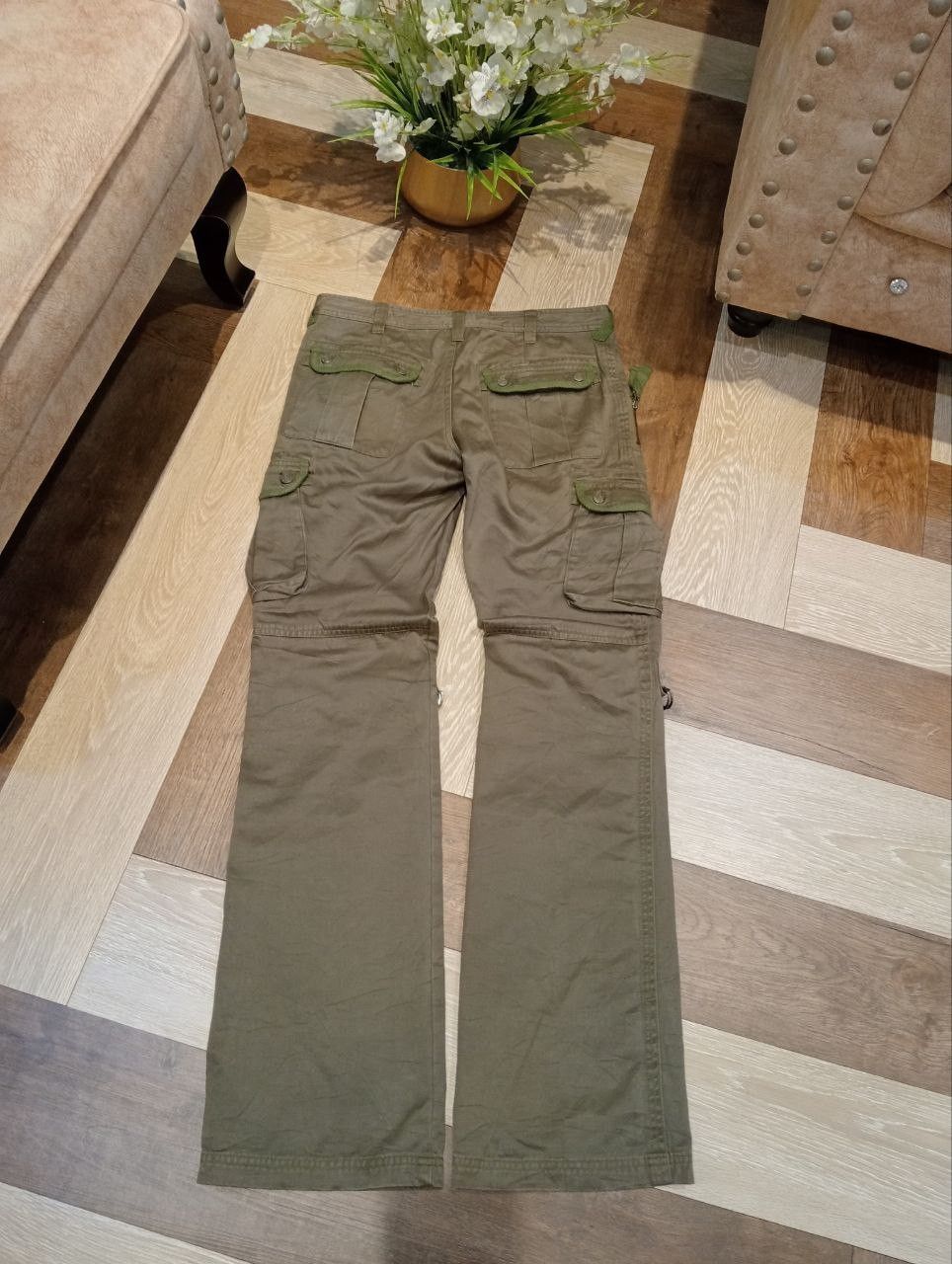 Tornado Mart TORNADO MART JAPAN FLARED CARGO PANTS Size US 31 - 8 Thumbnail