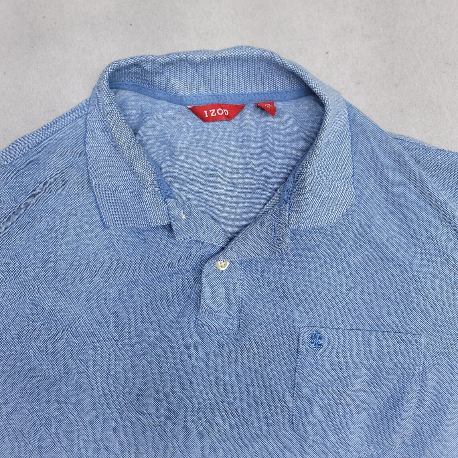Izod IZOD Pullover Casual Polo Shirt Adult Mens Size Large L Blue Size US L / EU 52-54 / 3 - 1 Thumbnail