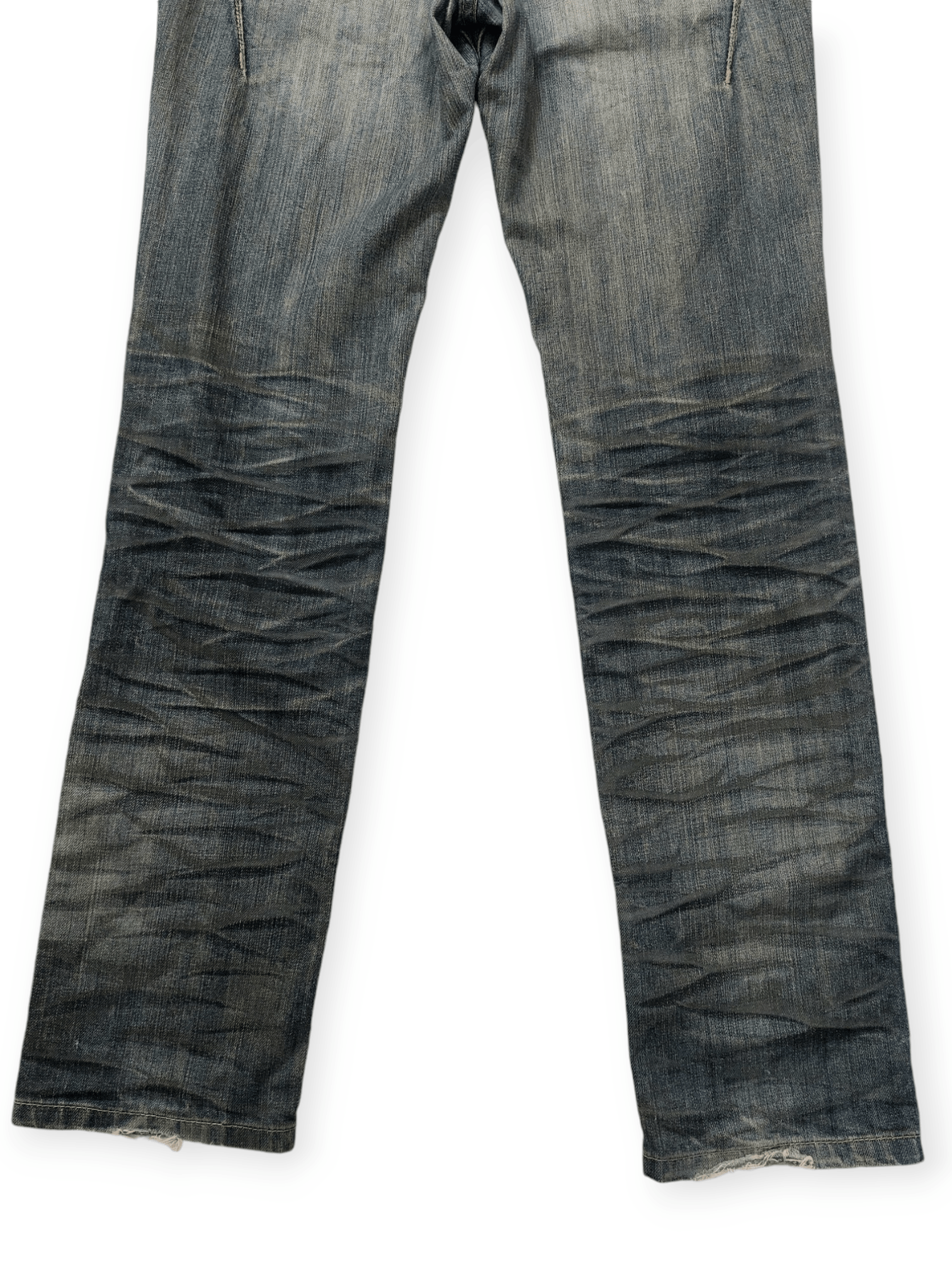Japanese Brand × semanticdesign Semantic Design Whiskers Distressed Denim Size US 32 / EU 48 - 11 Thumbnail