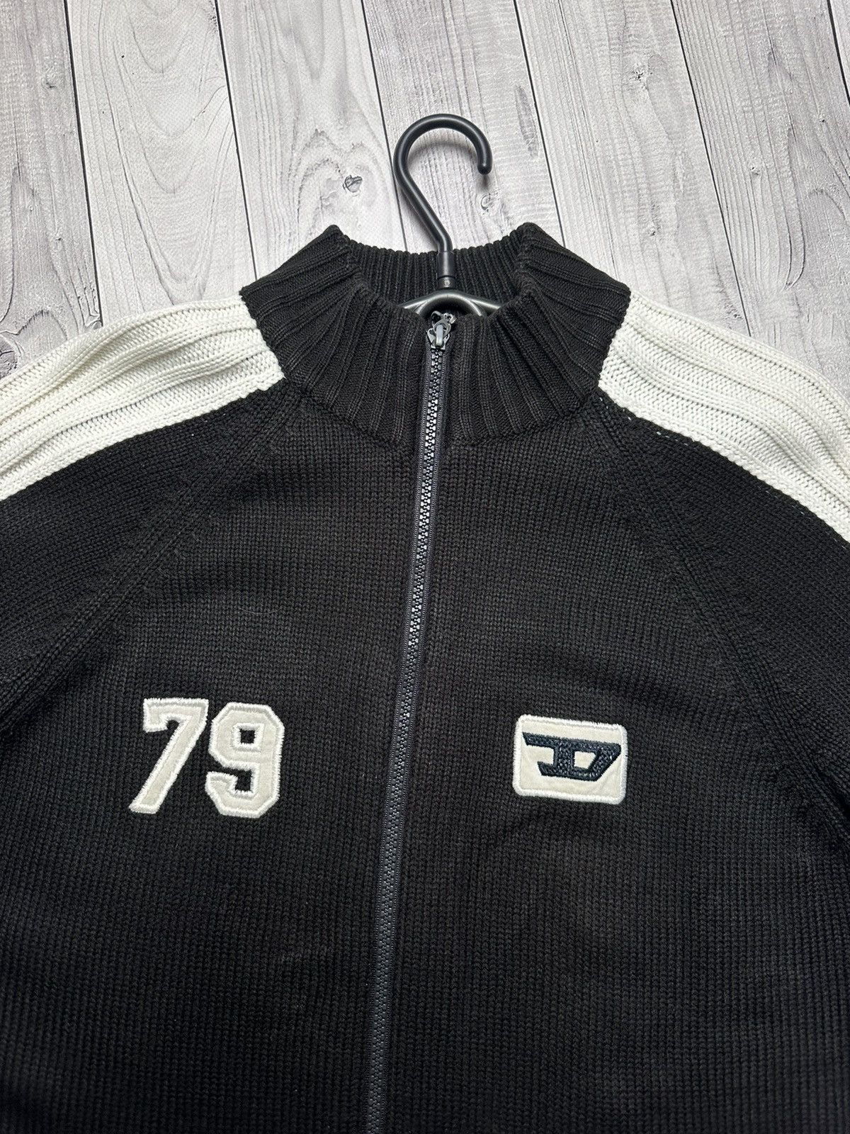 Diesel × Vintage Vintage Diesel sweater knitted size L big logo 79 Size US L / EU 52-54 / 3 - 5 Thumbnail