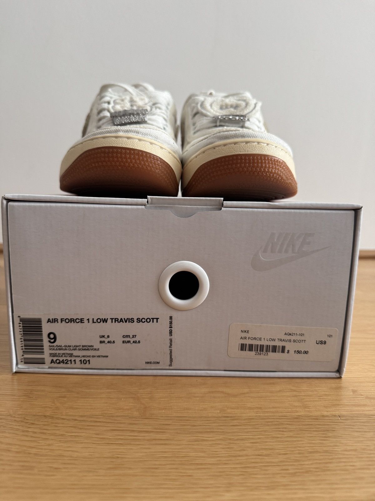 Nike × Travis Scott Nike Air Force 1 x Travis Scott Sail Size US 9 / EU 42 - 1 Thumbnail