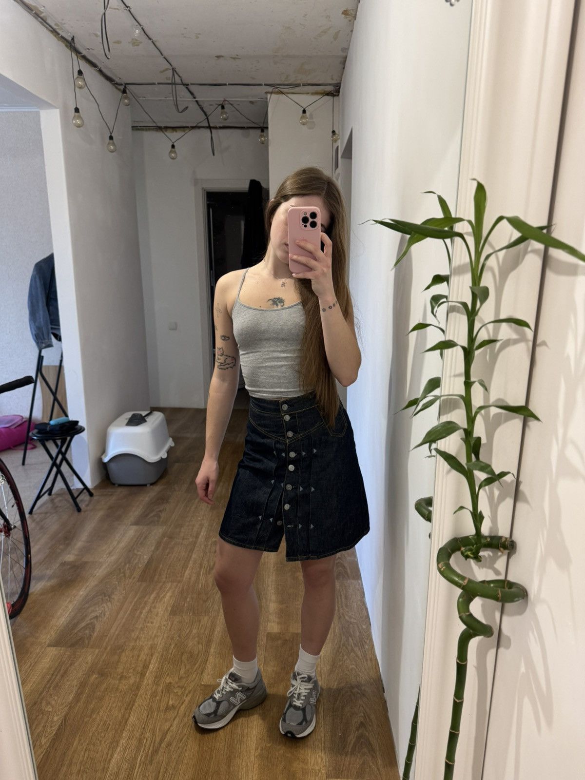 Evisu VINTAGE EVISU RARE JEANS 2000s MIDI SKIRT Size 26" / US 2 / IT 38 - 5 Thumbnail