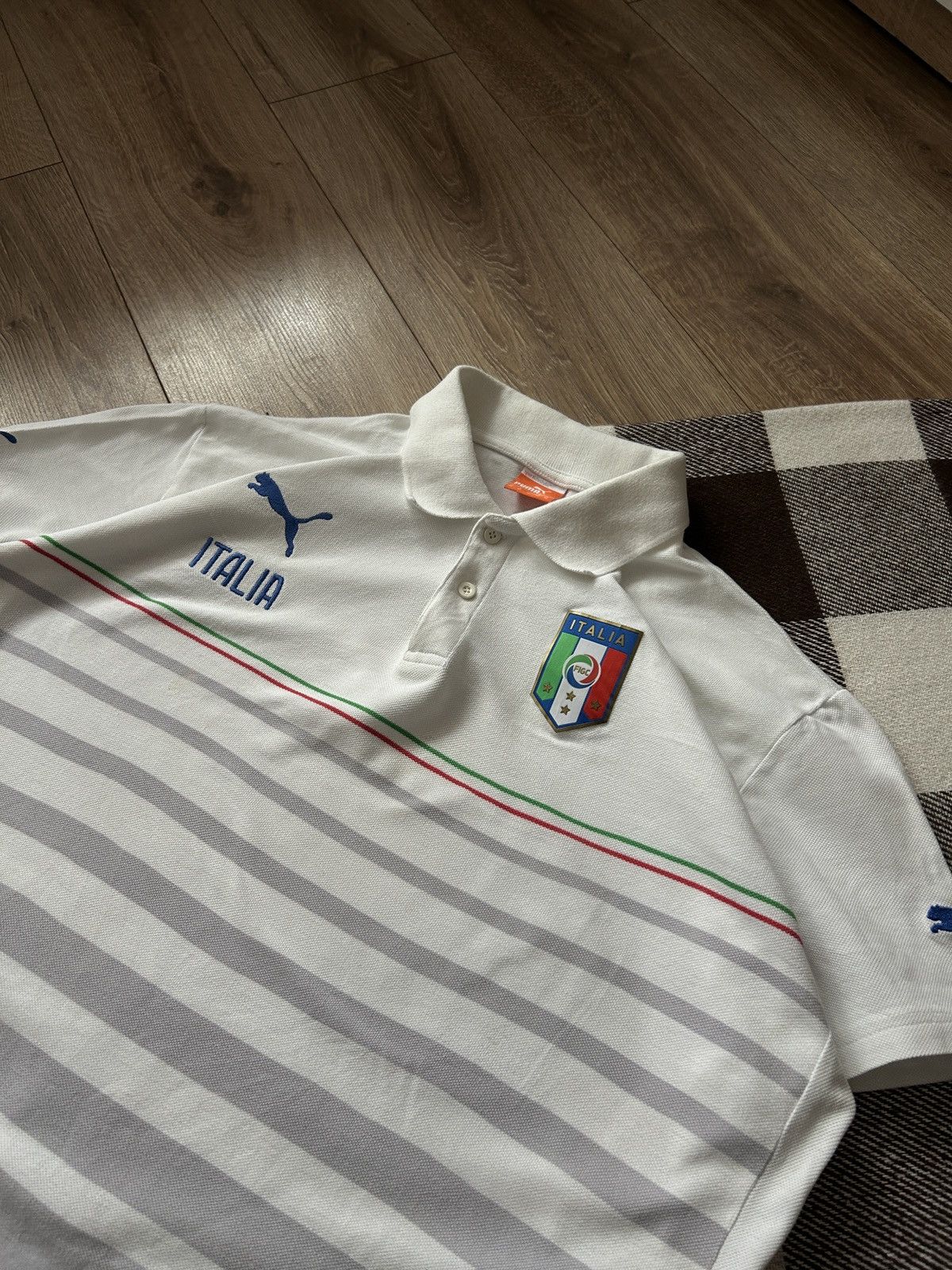 Puma × Vintage vintage Puma Italy 🇮🇹 polos jersey mens Size US XL / EU 56 / 4 - 2 Thumbnail