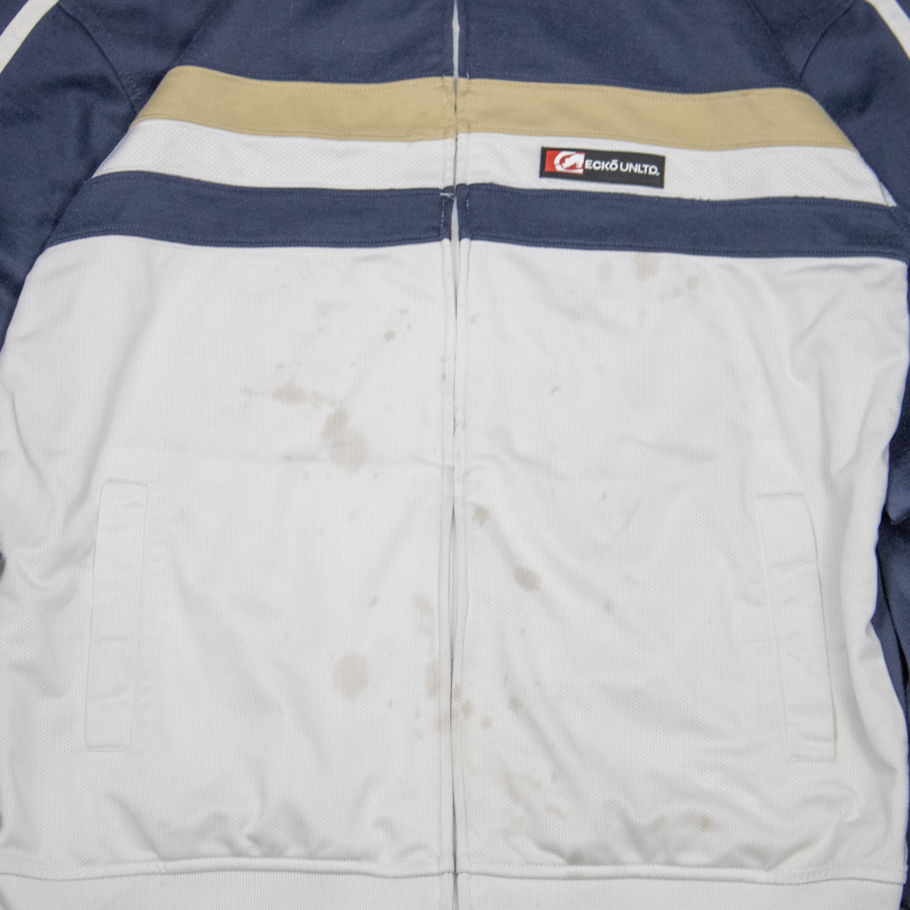 Ecko Unltd. Y2K 2000's 00's Ecko Unlimited Tri Color Baggy Track Sweater Size US M / EU 48-50 / 2 - 5 Thumbnail