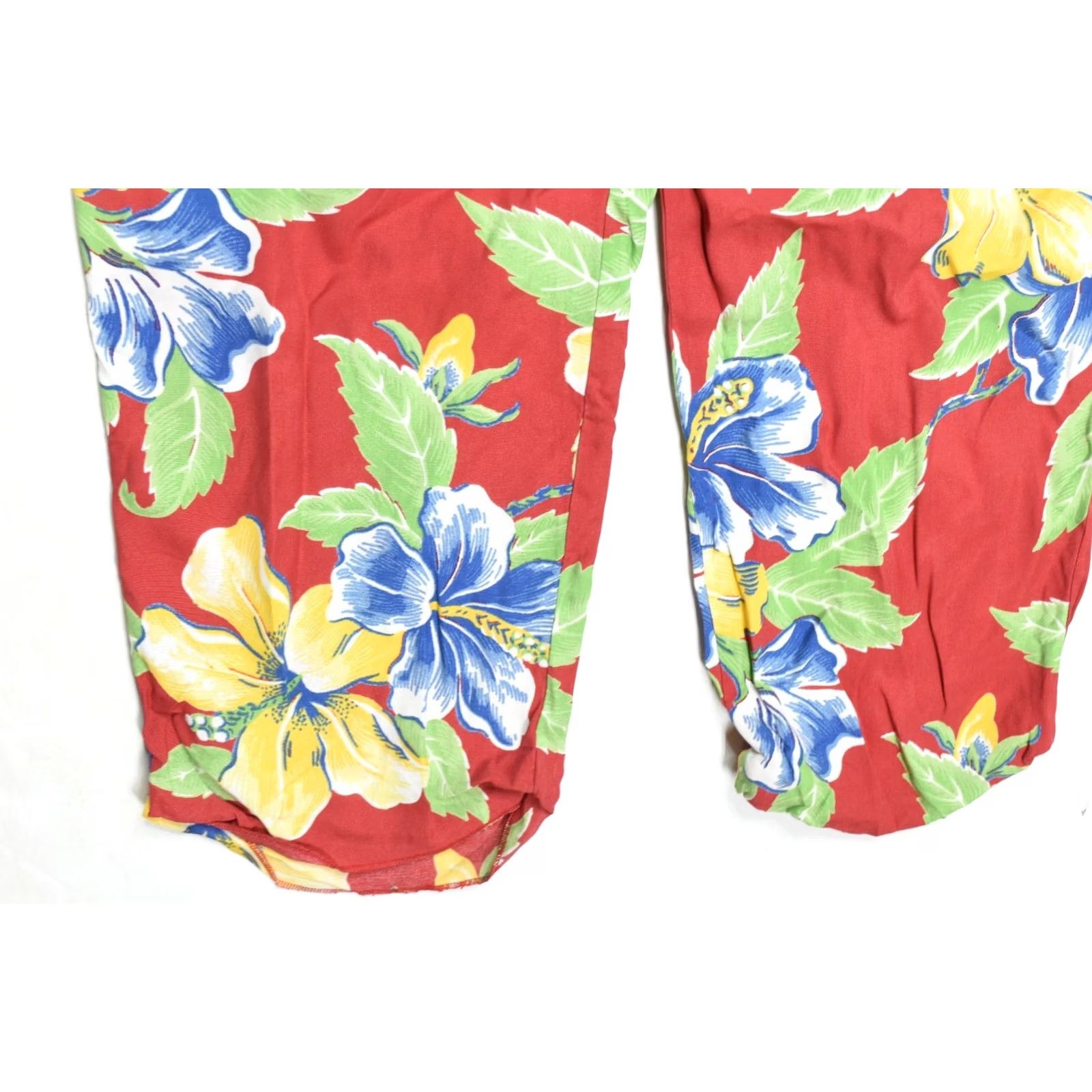 Polo Ralph Lauren Polo Ralph Lauren Tropical Hibiscus Floral Pants Red Pull-On Stretch Womens 12 Regular Straight Ank les Size 34" / US 12 / IT 48 - 4 Thumbnail