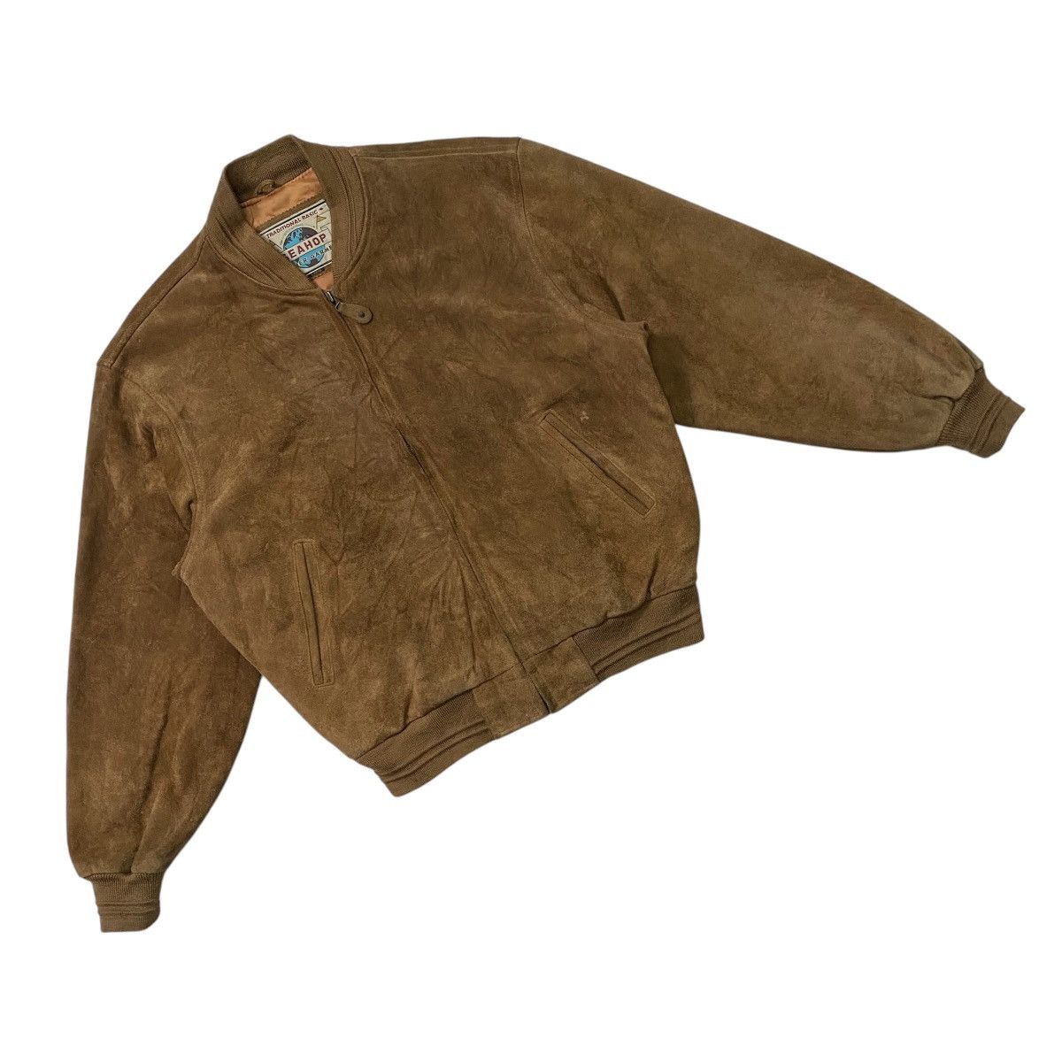 Japanese Brand Sea Hop Vintage 90s Leather Suede Jacket Schott Style Size US L / EU 52-54 / 3 - 6 Thumbnail