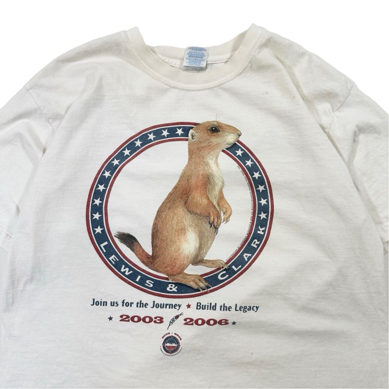 Vintage Vintage 2006 Lewis & Clark Graphic Promo T Shirt Size US L / EU 52-54 / 3 - 2 Thumbnail