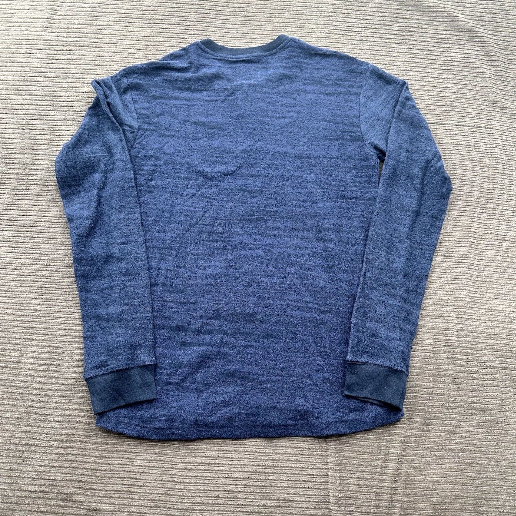RVCA RVCA L/S Henley Shirt Men Small Navy Cotton Casual Outdoors Preppy Designer Size US S / EU 44-46 / 1 - 2 Thumbnail
