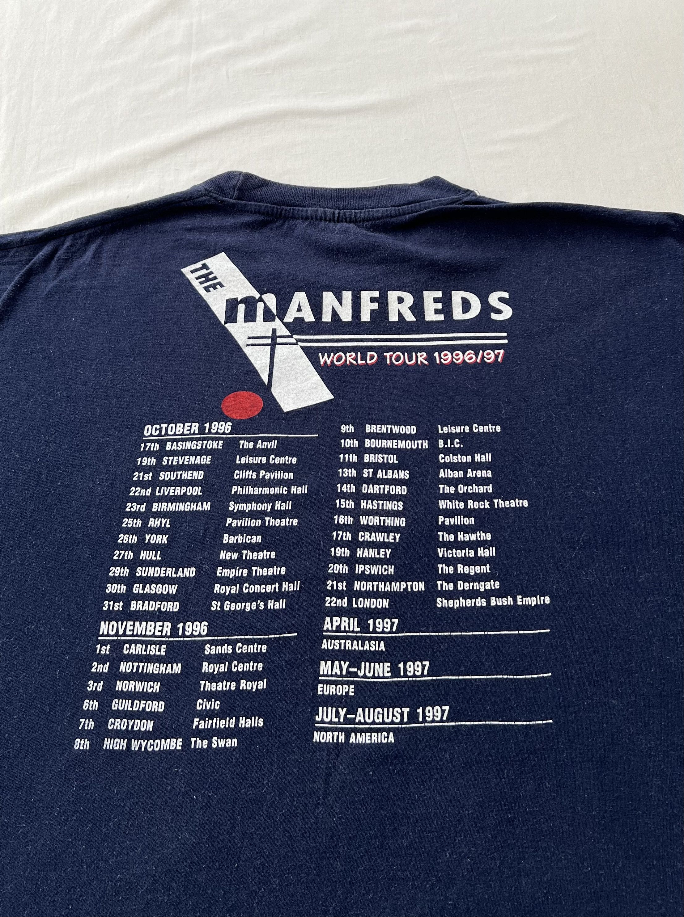 Band Tees Vintage 90s The Manfreds World Tour 1996/1997 Pop Band Tee Size US XL / EU 56 / 4 - 15 Thumbnail