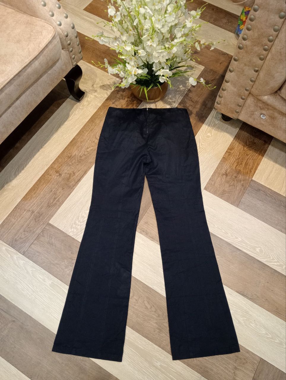 Miu Miu LUXURY MIU MIU FLARED COTTON PANTS Size 27" / US 4 / IT 40 - 10 Thumbnail