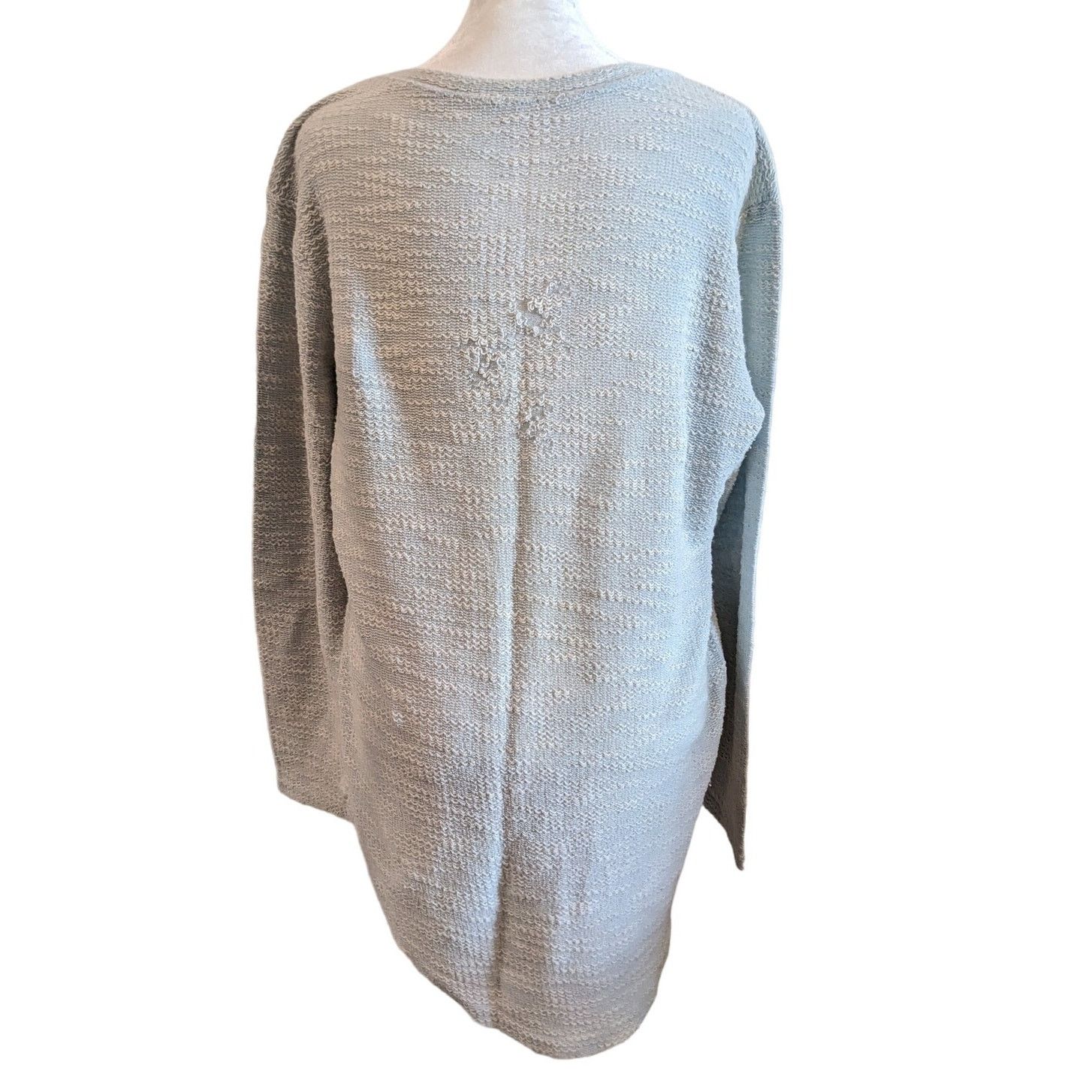 Other Leif Nelson Sky Blue Two Tone Textured Knit Sweater Large Size US L / EU 52-54 / 3 - 3 Thumbnail