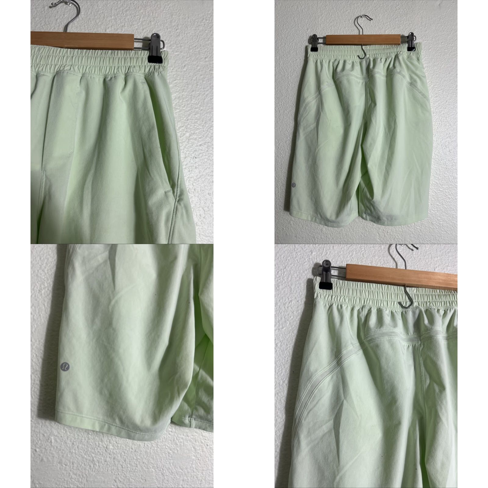 Lululemon Lululemon Pace Breaker Shorts Men Small Lime Green 27x10 Athletic Drawstring Lined Spring Summer" Size US 29 - 8 Thumbnail
