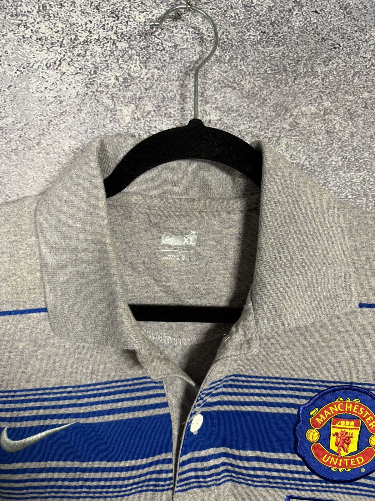 Nike × Vintage Vintage Manchester United Pre Match Nike Polo Tee Size US XL / EU 56 / 4 - 10 Thumbnail