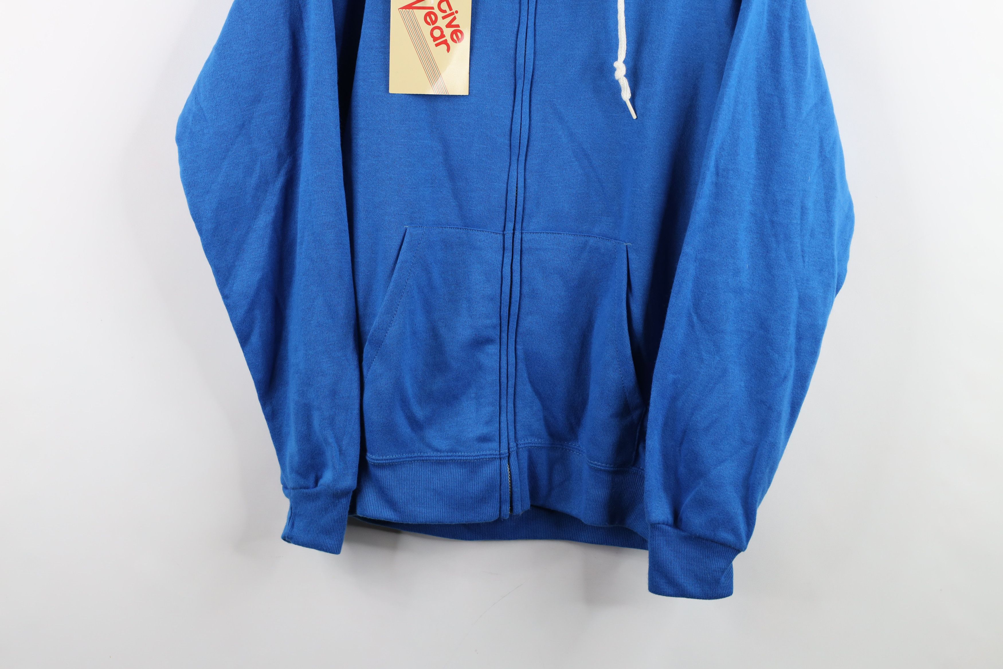 Vintage Deadstock Vintage 70s Streetwear Zip Hoodie Royal Blue USA Size US M / EU 48-50 / 2 - 3 Thumbnail
