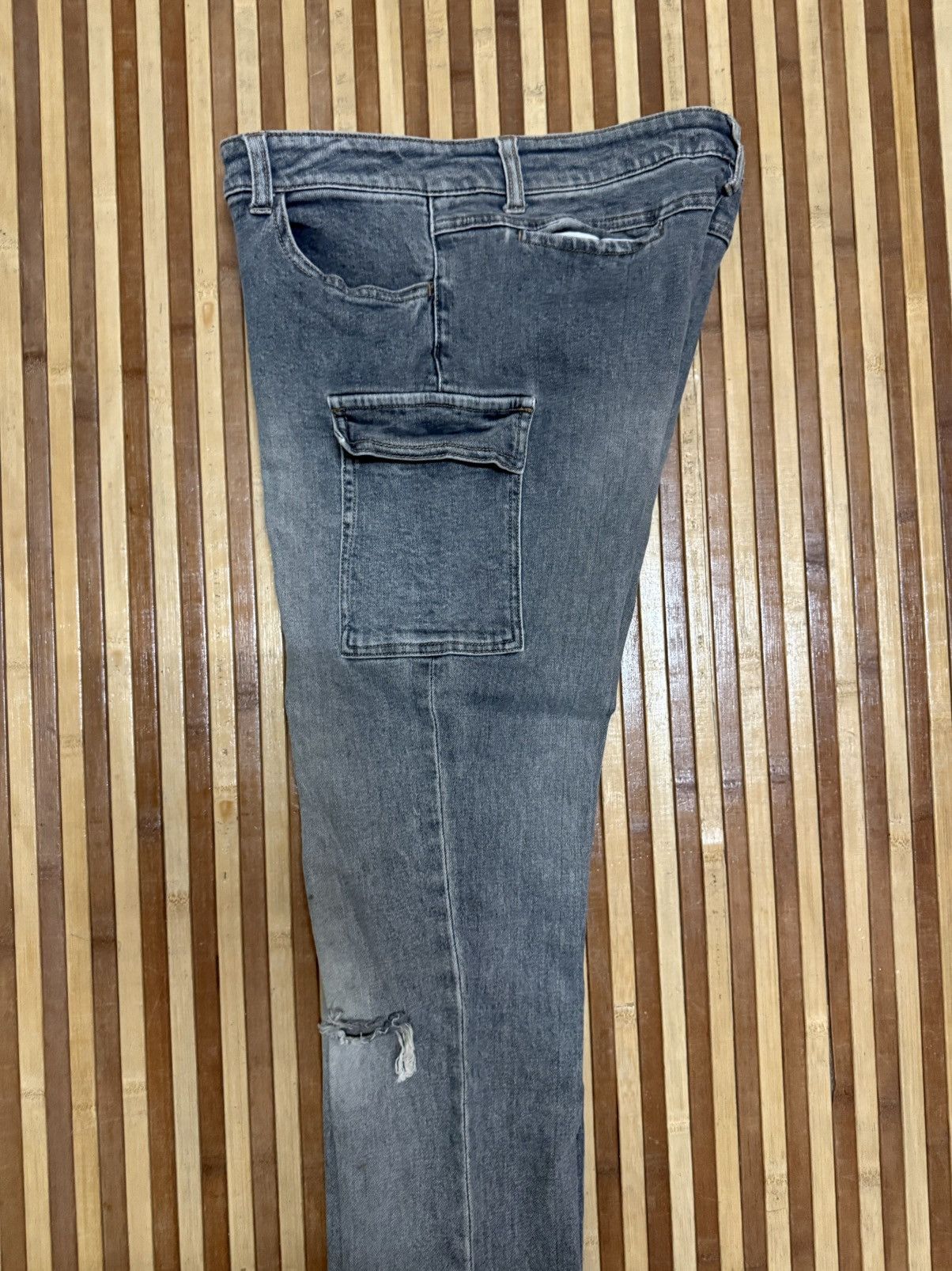 Japanese Brand Daily Topics Japanese brand Denim Cargo Pants Y2K Style W Size US 31 - 9 Thumbnail